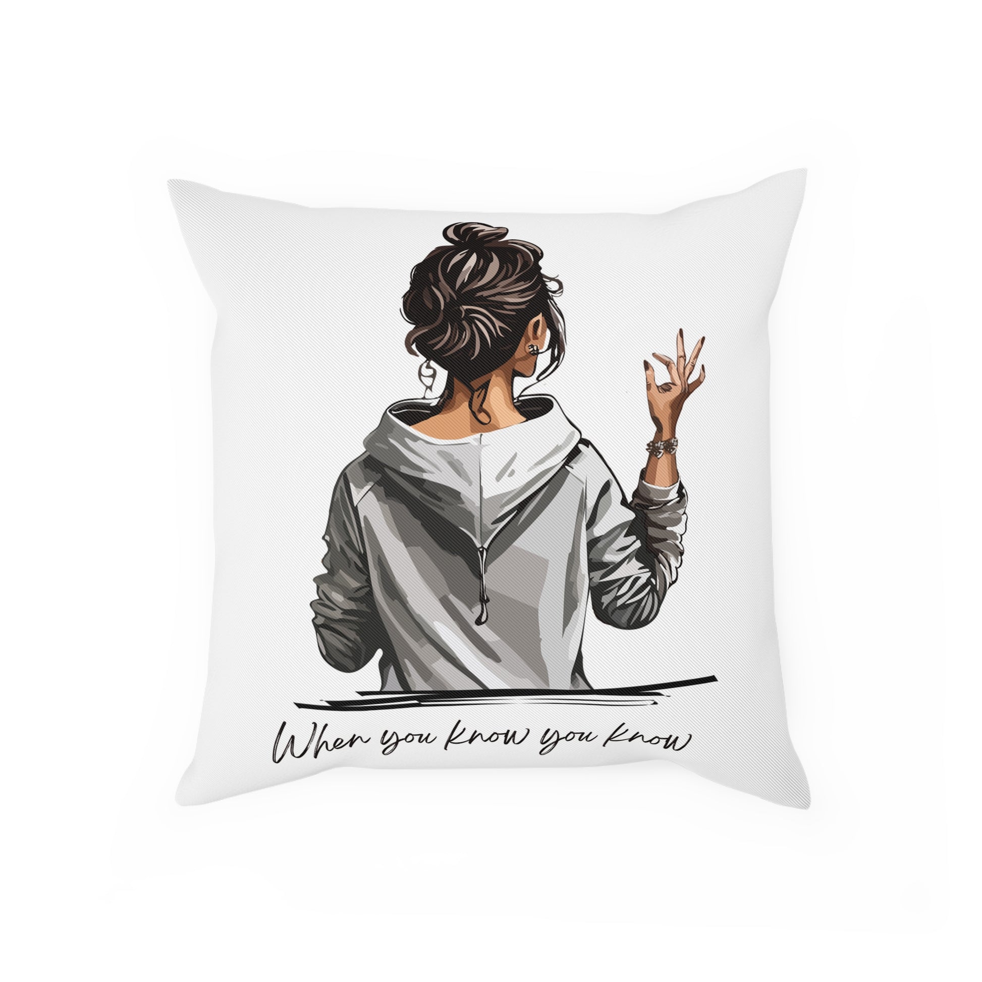 Chic Inspirational Cushion, Home Decor Pillow, Cozy Throw Cushion, Gifts for Her, Modern Quotes Cushion