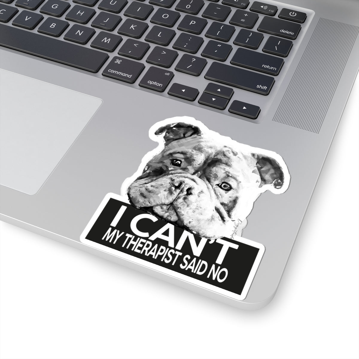 Funny Therapy Dog Stickers – Cute Laptop Decor & Gift for Pet Owners
