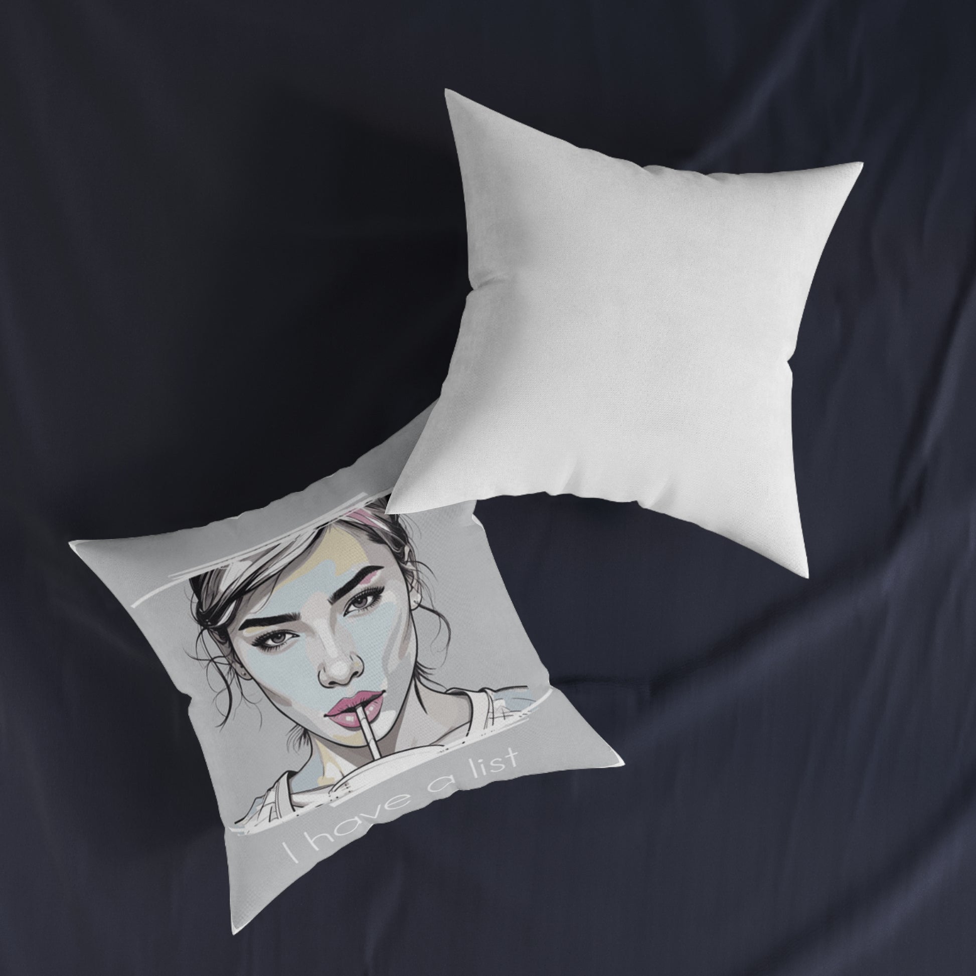 Chic Throw Pillow – List-Making Décor & Perfect Gift Idea