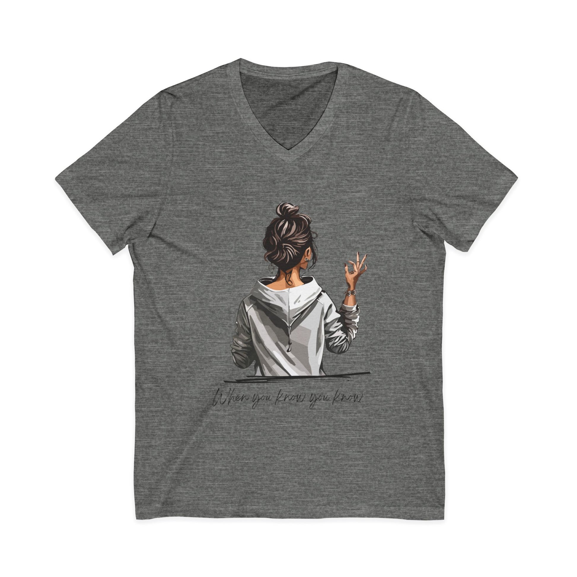 Quote Graphic Tee – Trendy V-Neck Shirt & Everyday Wear