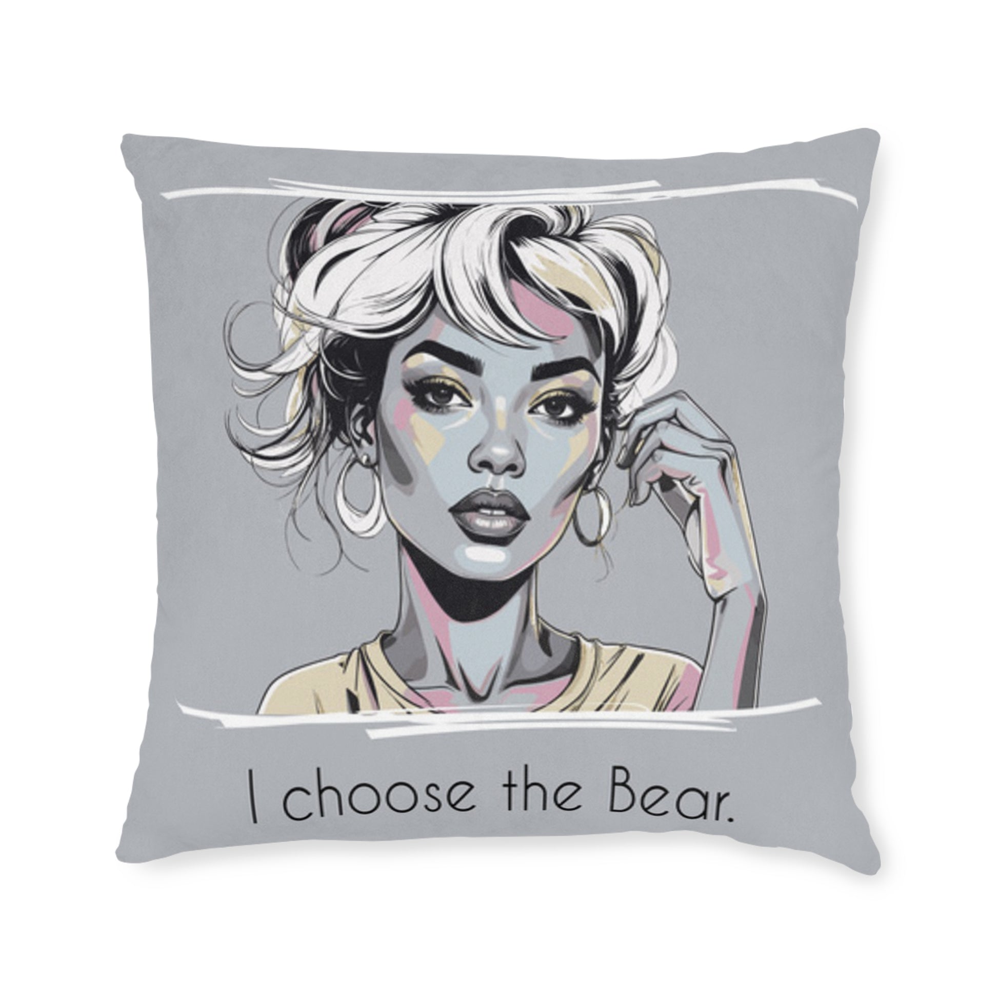 Cozy Bear Pillow – Modern Décor & Animal Lover Gift