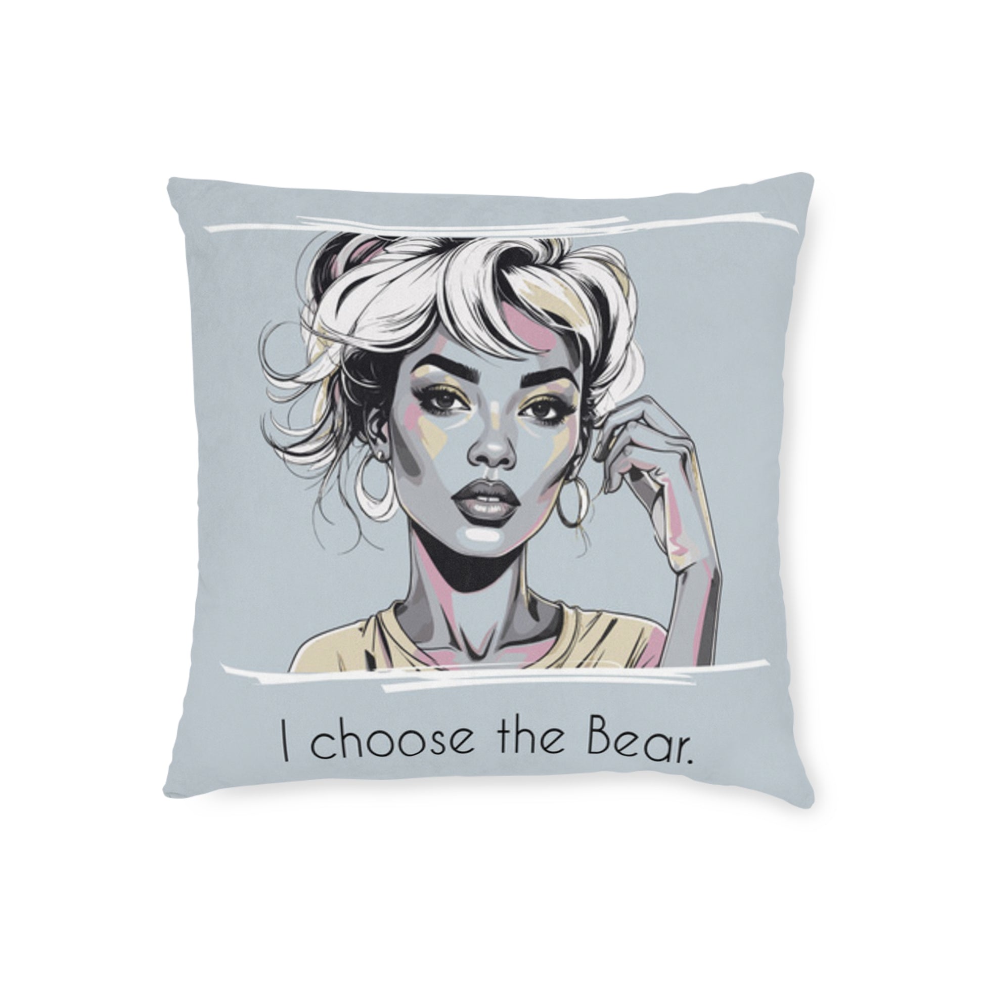 Bear Throw Pillow – Unique Animal Lover Accent