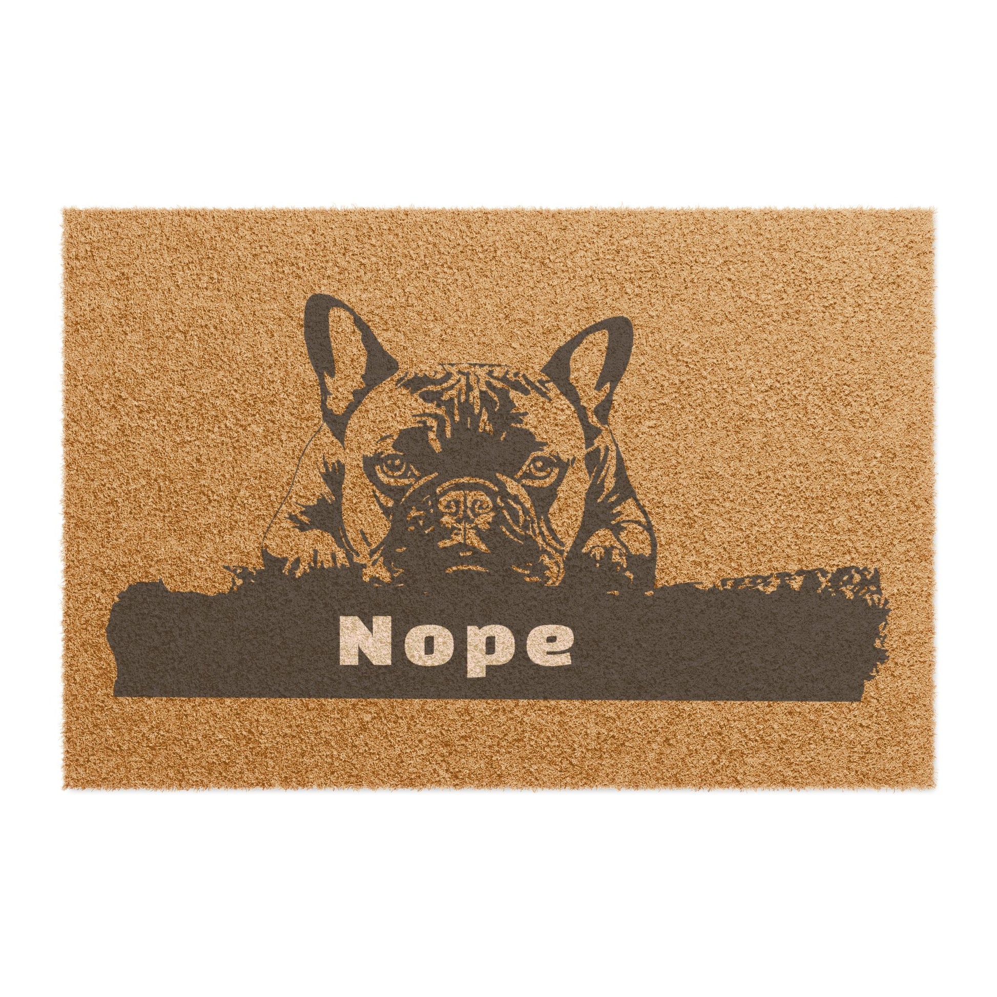 Nope Dog Doormat – Funny Welcome Mat & Unique Gift for Dog Lovers