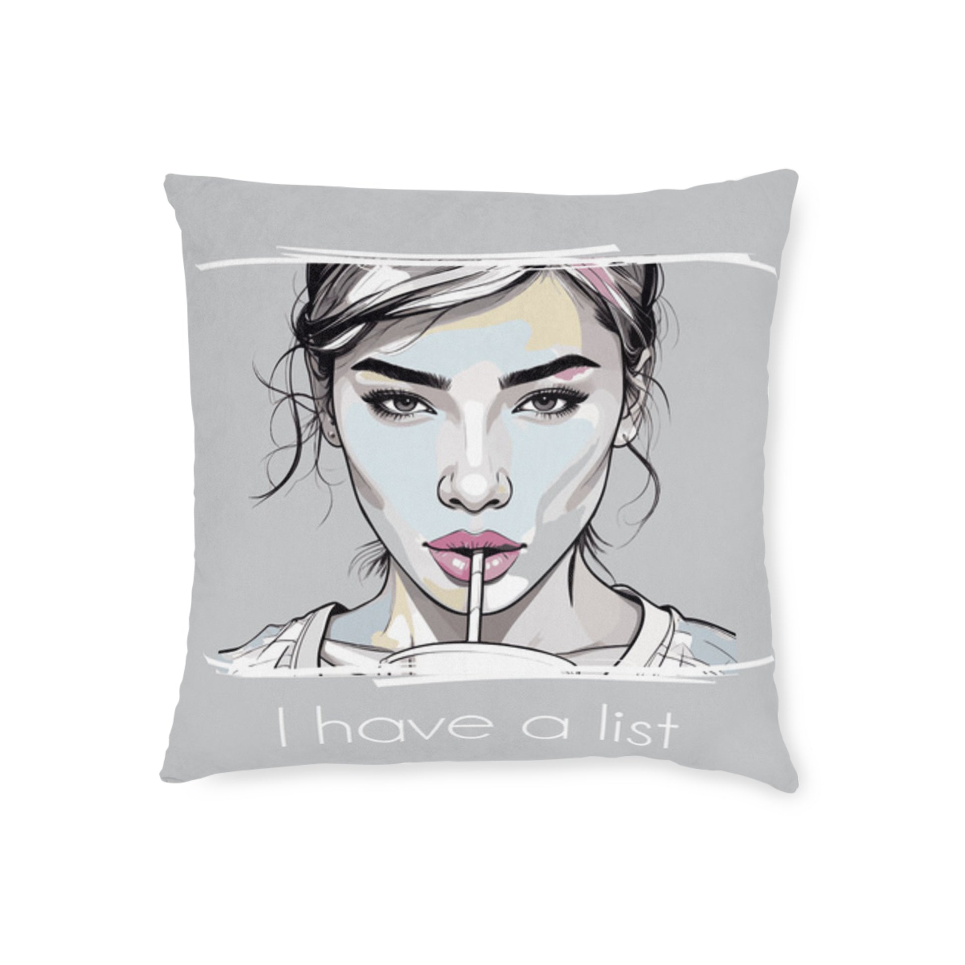 Chic Throw Pillow – List-Making Décor & Perfect Gift Idea