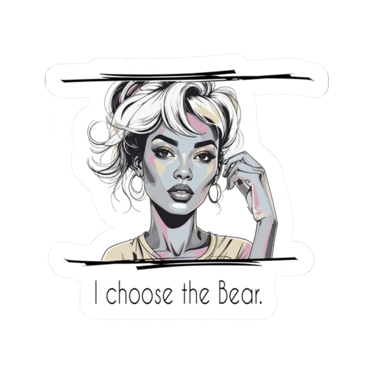 Stylish Focus Kiss-Cut Stickers - Motivational, Trendy, Laptop, Journal, Decorative