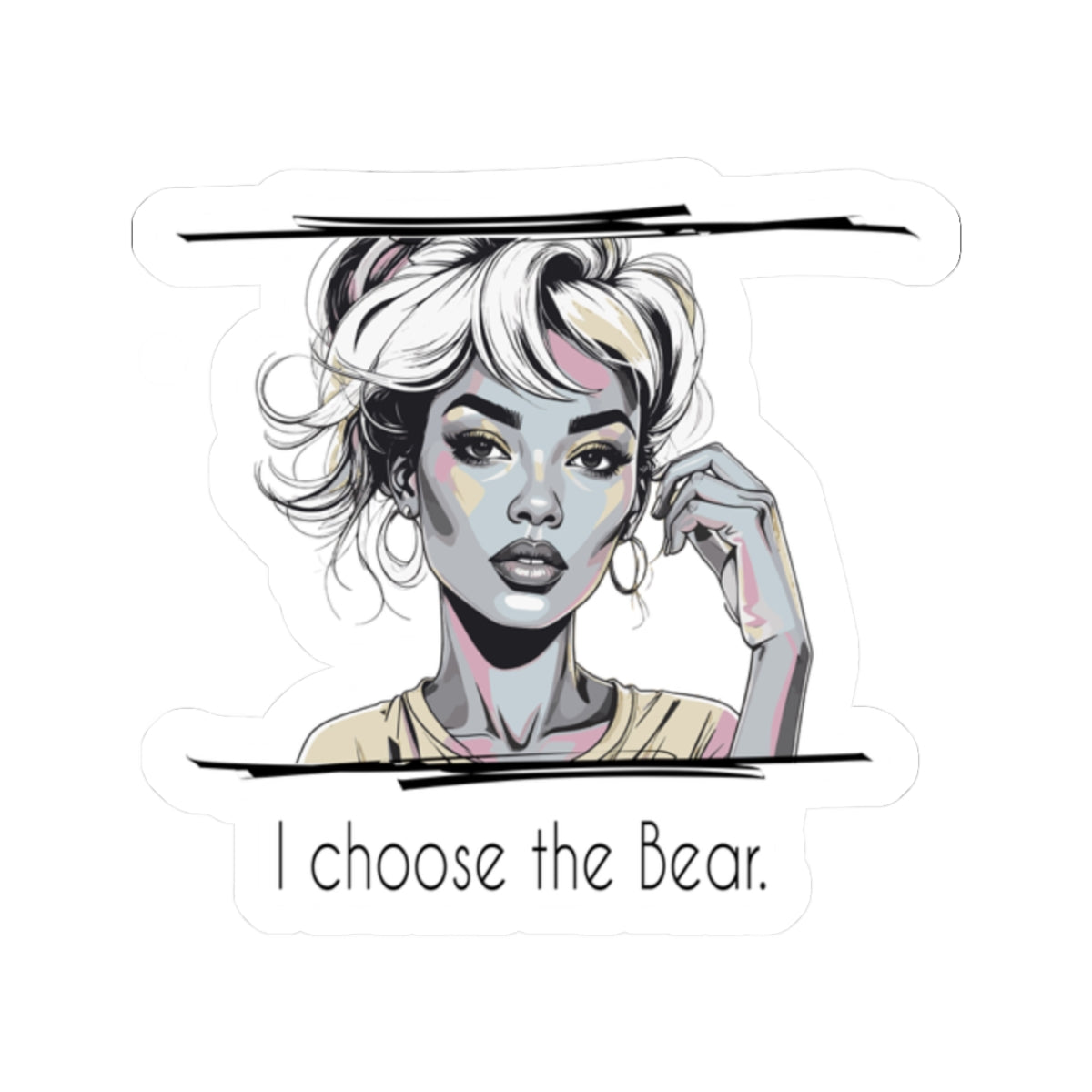 Stylish Focus Kiss-Cut Stickers - Motivational, Trendy, Laptop, Journal, Decorative