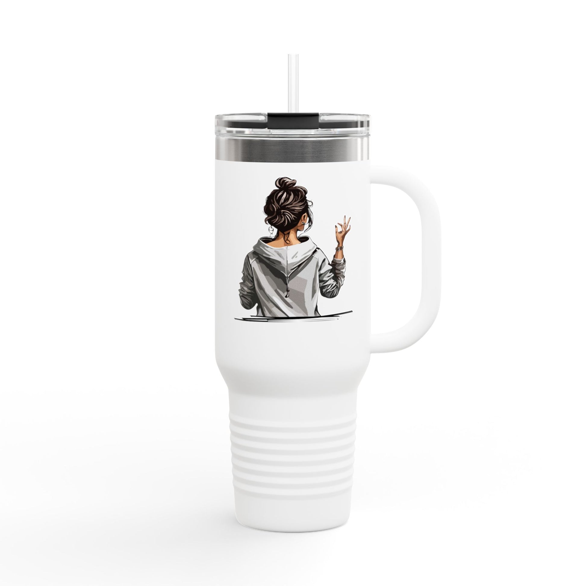 Stylish 40oz Travel Mug – Chic Insulated Coffee Cup for Women