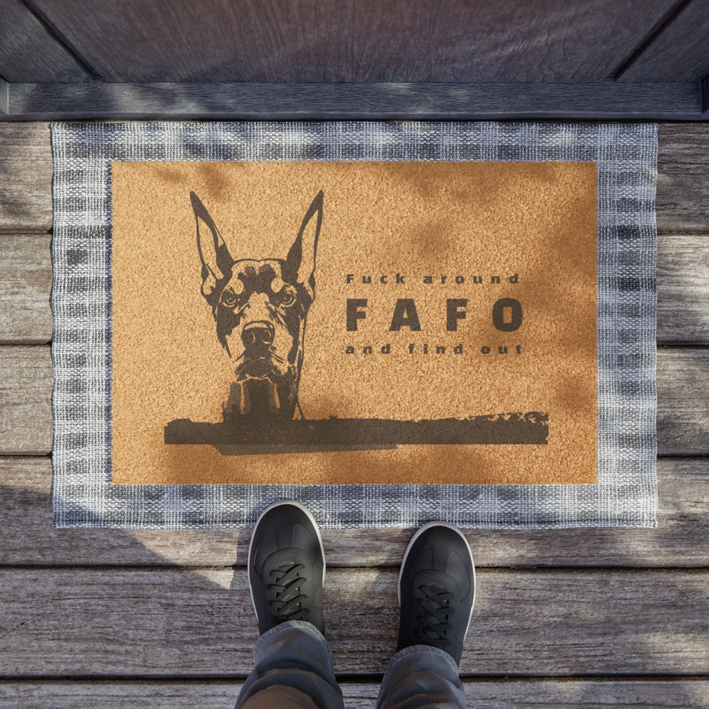 FAFO Dog Doormat – Funny Welcome Mat & Gift for Pet Owners