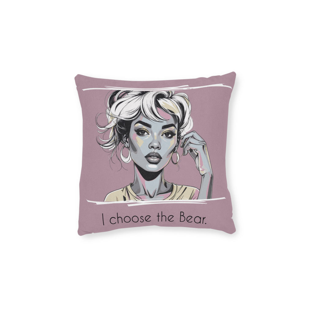 Stylish Bear Throw Pillow – Cozy Couch Cushion & Unique Animal Lover Gift