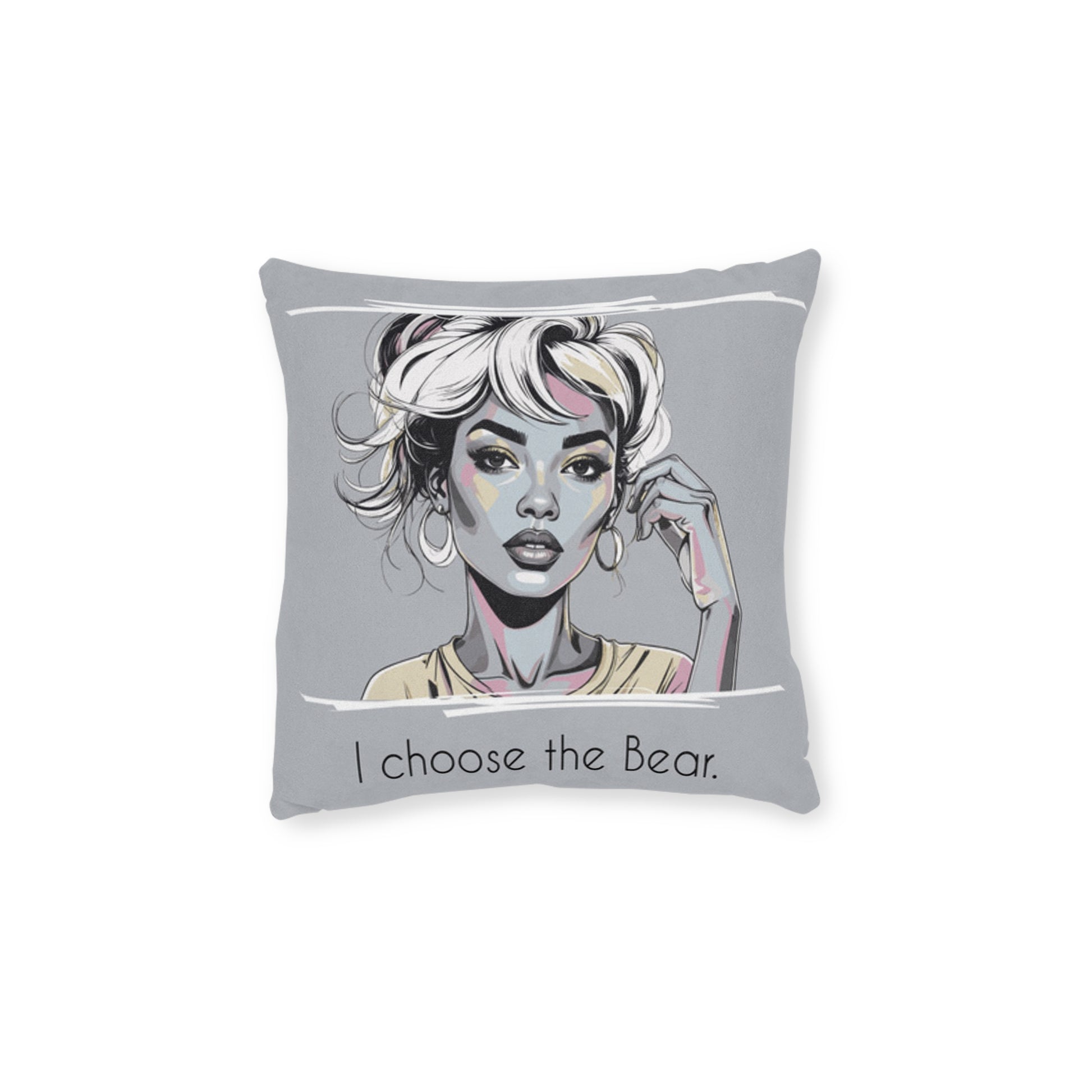 Cozy Bear Pillow – Modern Décor & Animal Lover Gift