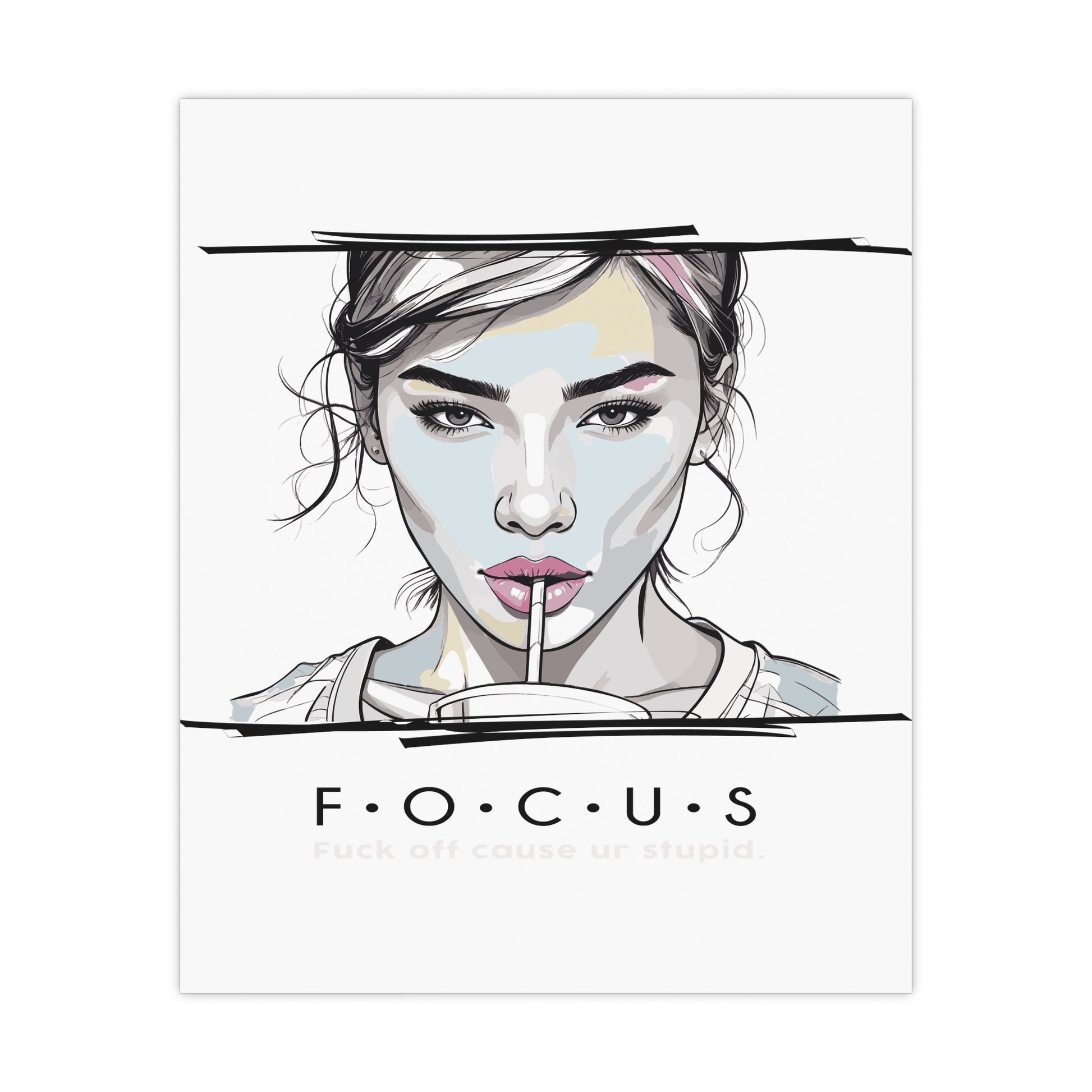FOCUS Art Print – Motivational Wall Decor & Gift for Home or Office