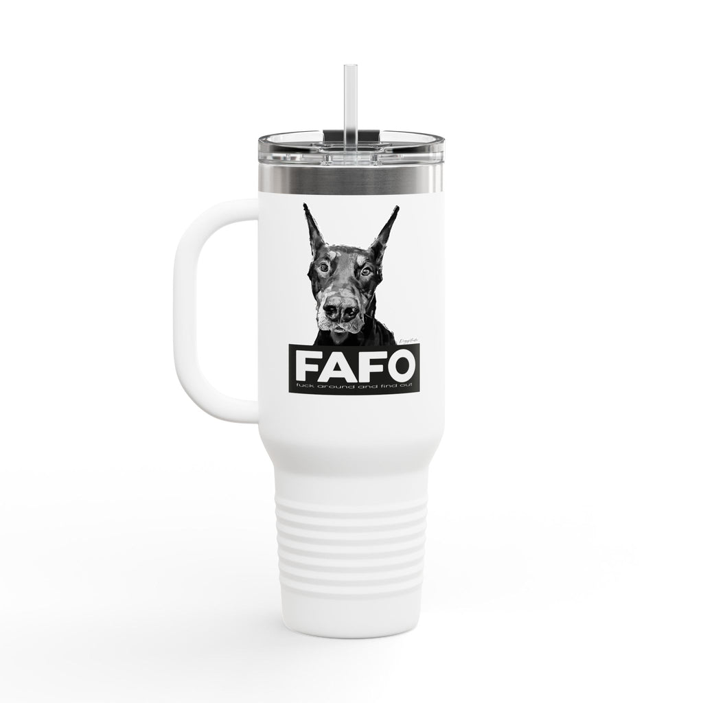 40oz Funny Dog Travel Mug – Insulated Tumbler Gift Idea