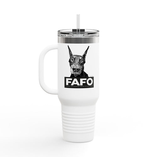 40oz Funny Dog Travel Mug – Insulated Tumbler Gift Idea