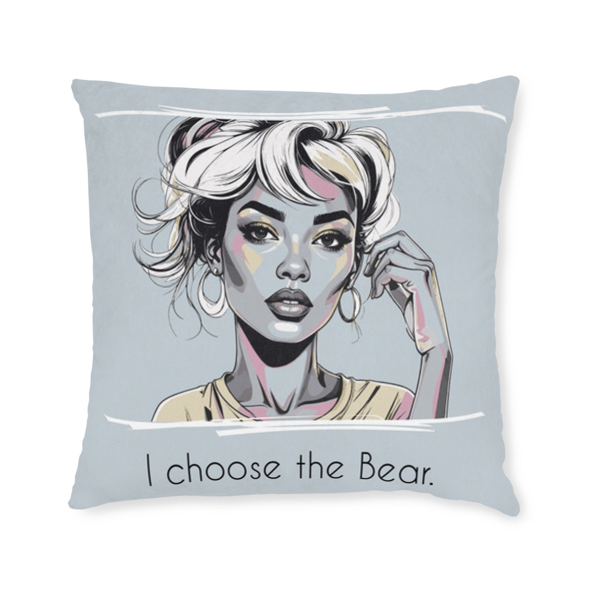 Bear Throw Pillow – Unique Animal Lover Accent