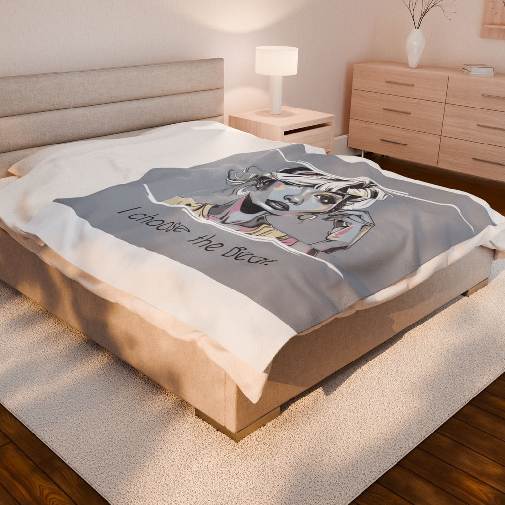 Cozy Bear Plush Blanket – Stylish Throw & Bedroom Décor Gift for Her