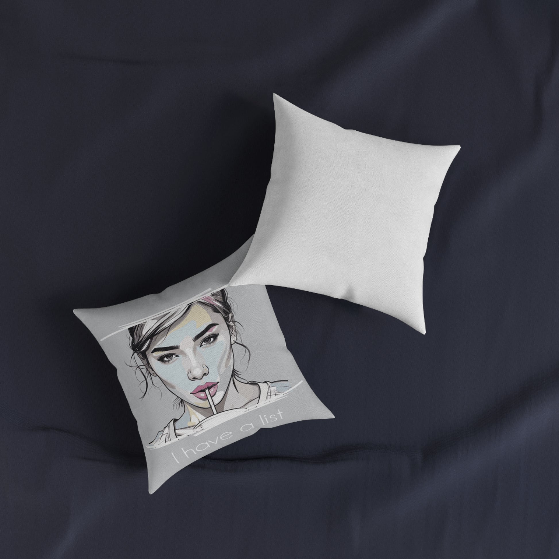 Chic Throw Pillow – List-Making Décor & Perfect Gift Idea