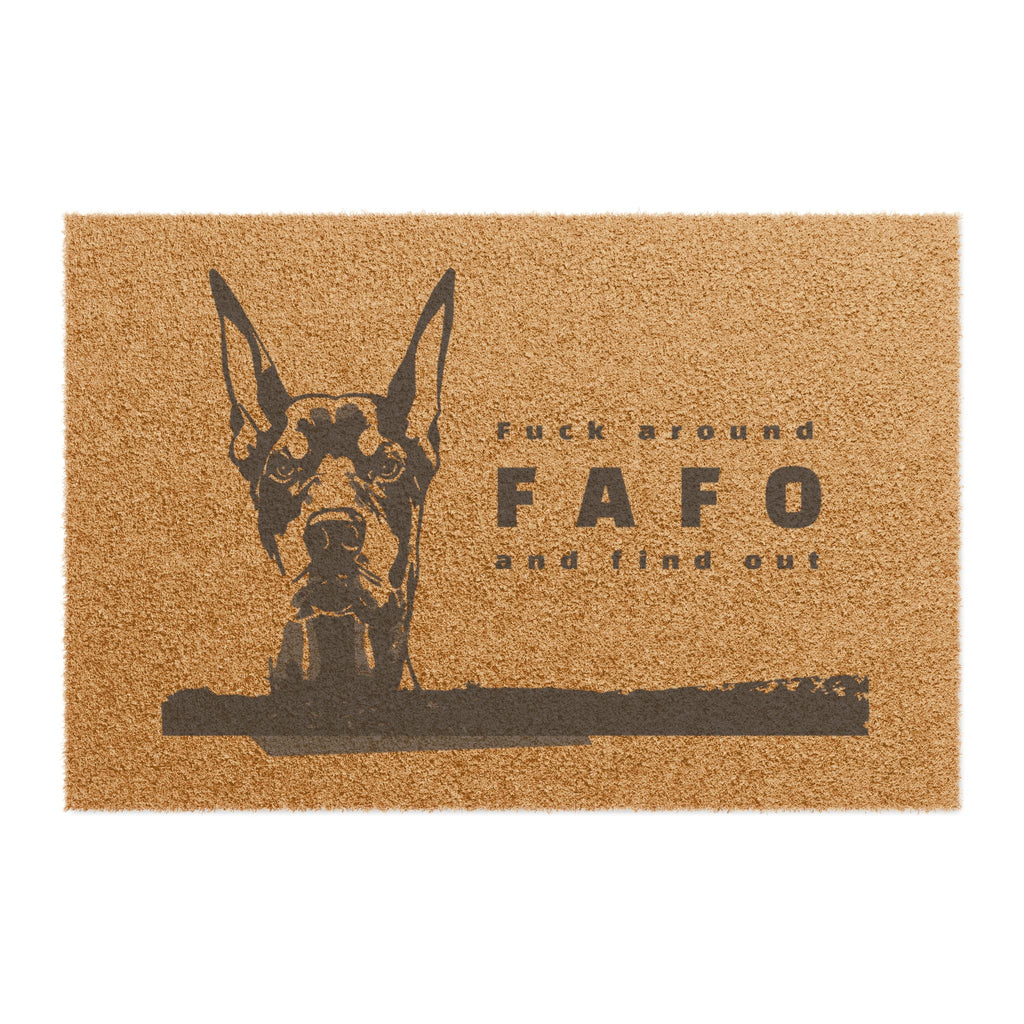 FAFO Dog Doormat – Funny Welcome Mat & Gift for Pet Owners