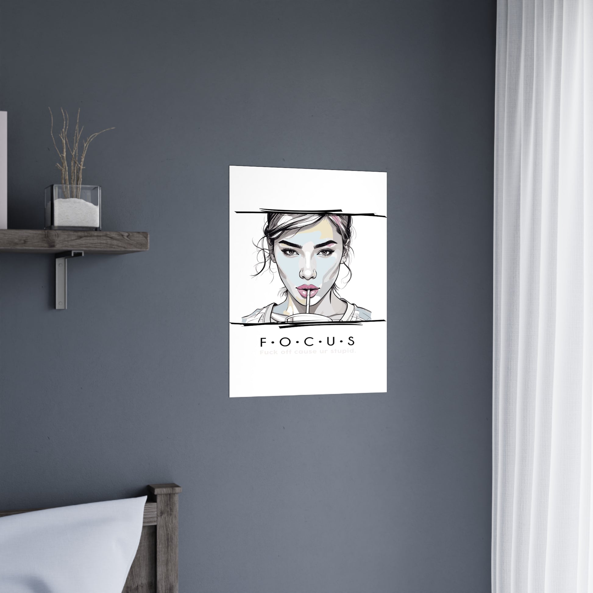 FOCUS Art Print – Motivational Wall Decor & Gift for Home or Office