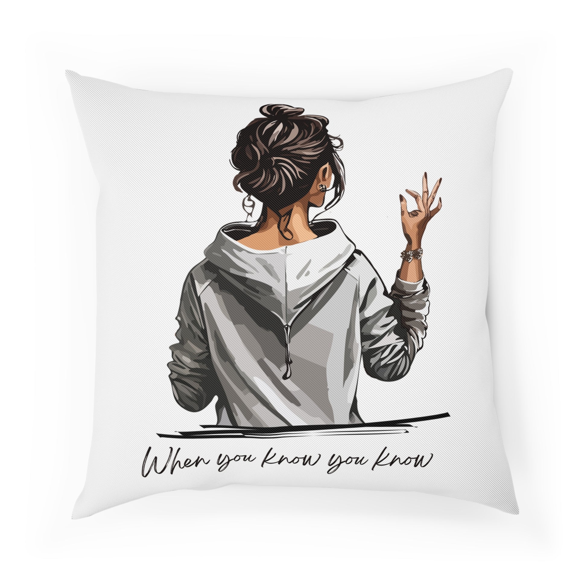 Chic Inspirational Cushion, Home Decor Pillow, Cozy Throw Cushion, Gifts for Her, Modern Quotes Cushion