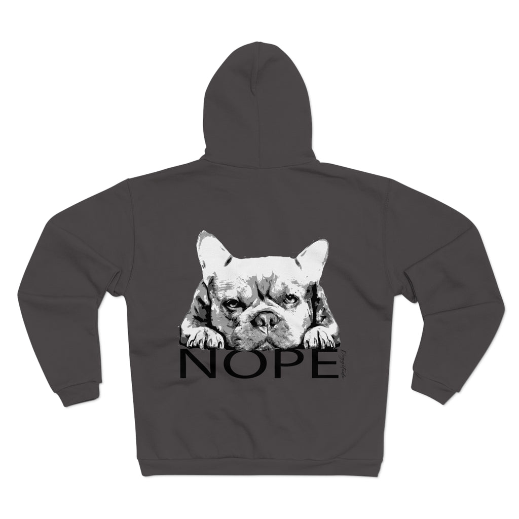 Attitude Zip Hoodie with Dog Design