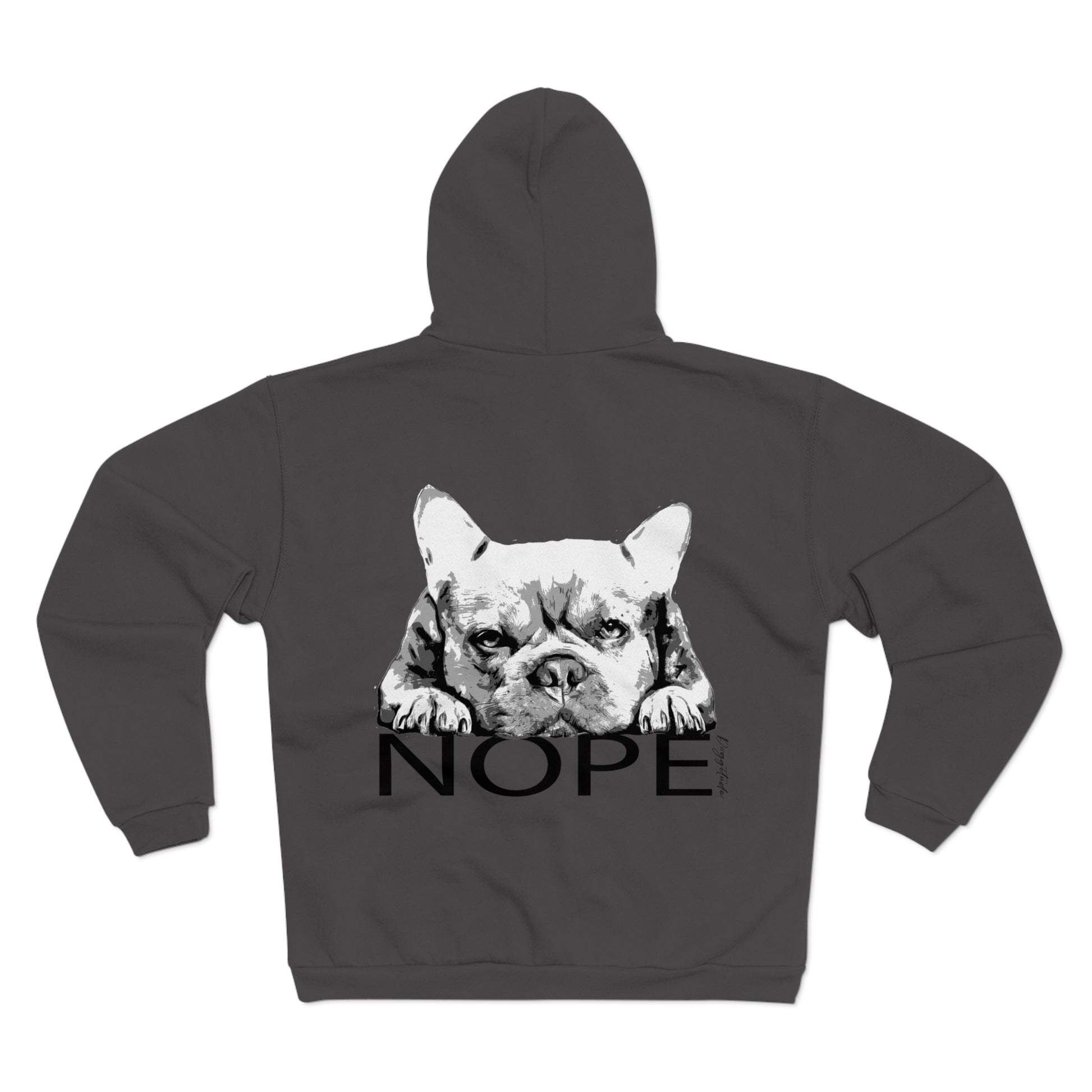 Attitude Zip Hoodie with Dog Design