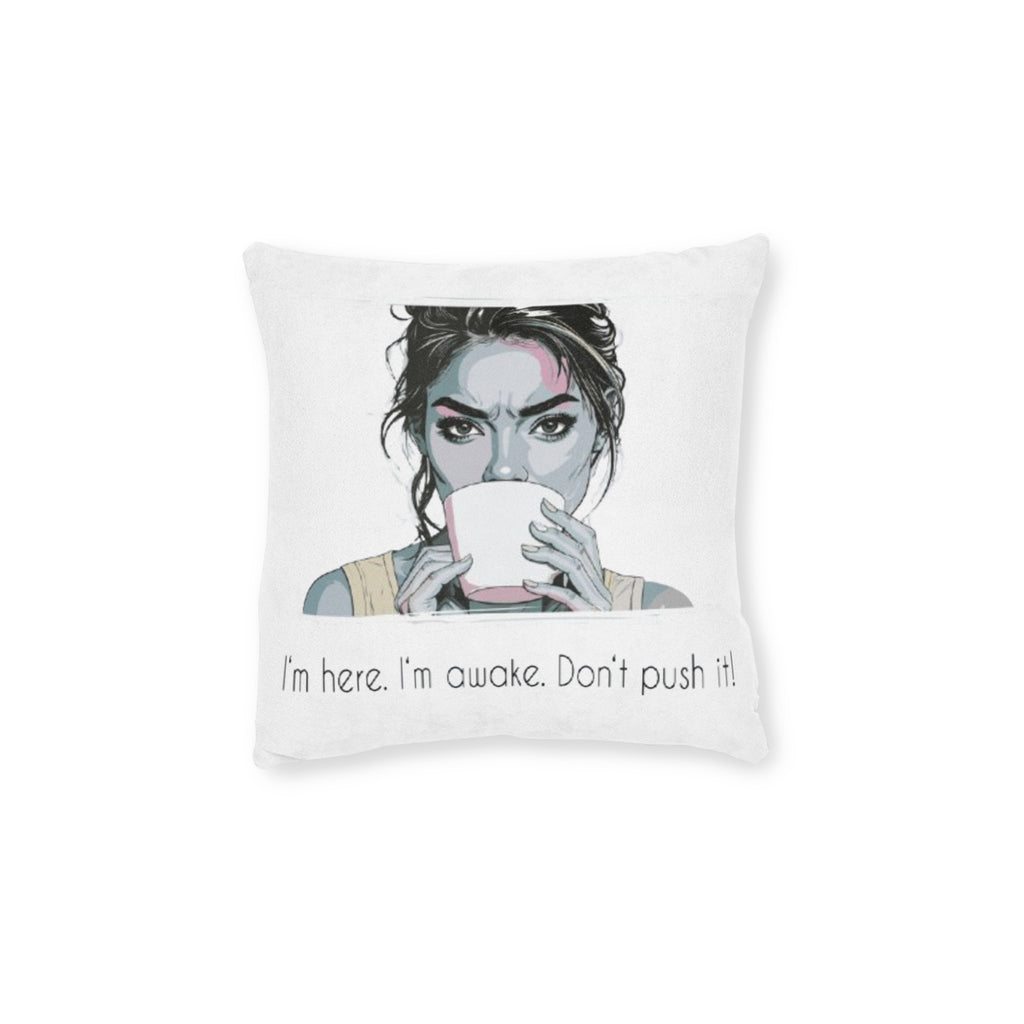 Quirky Coffee Pillow – Cozy Gift & Living Room Décor