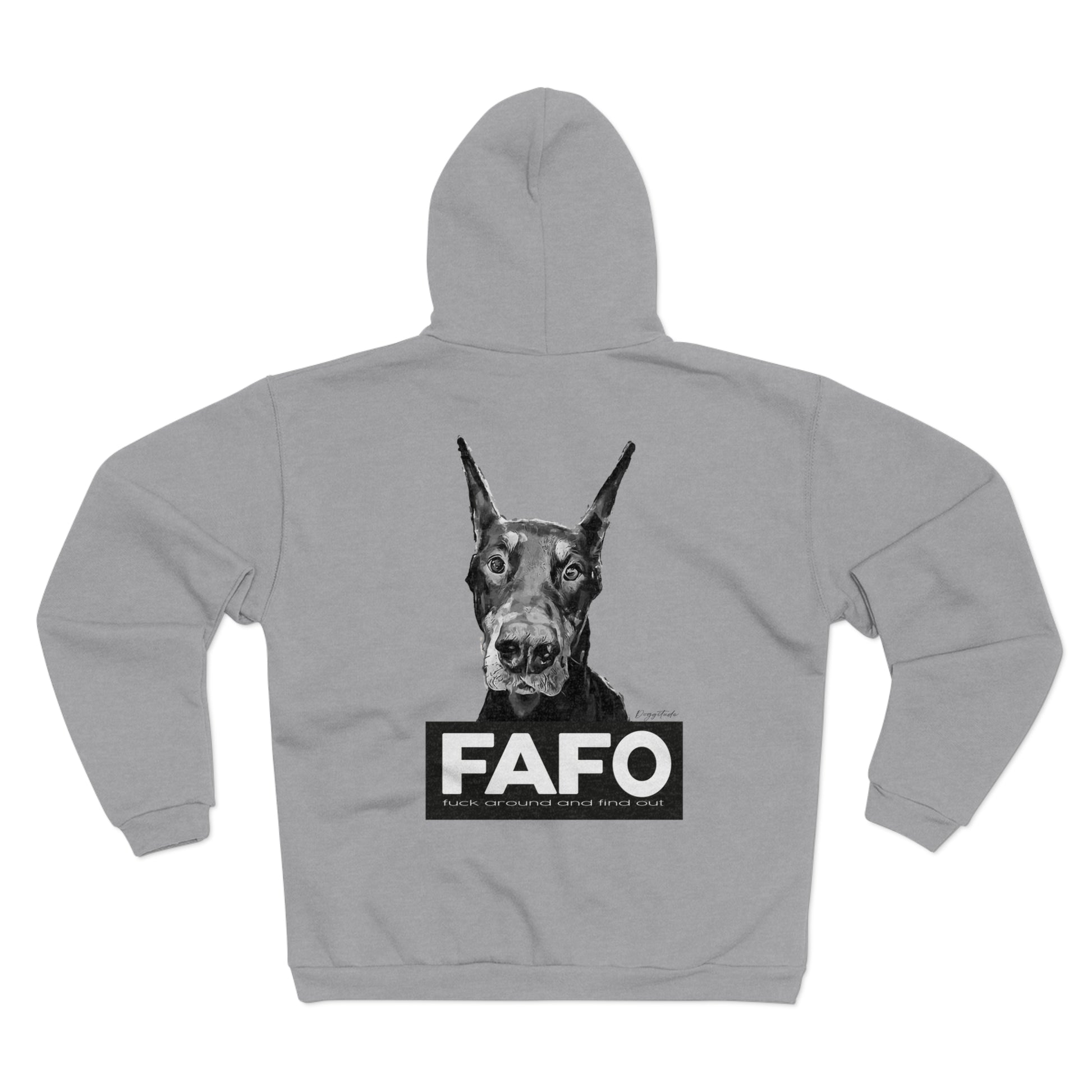 FAFO Graphic Unisex Hooded Zip Sweatshirt