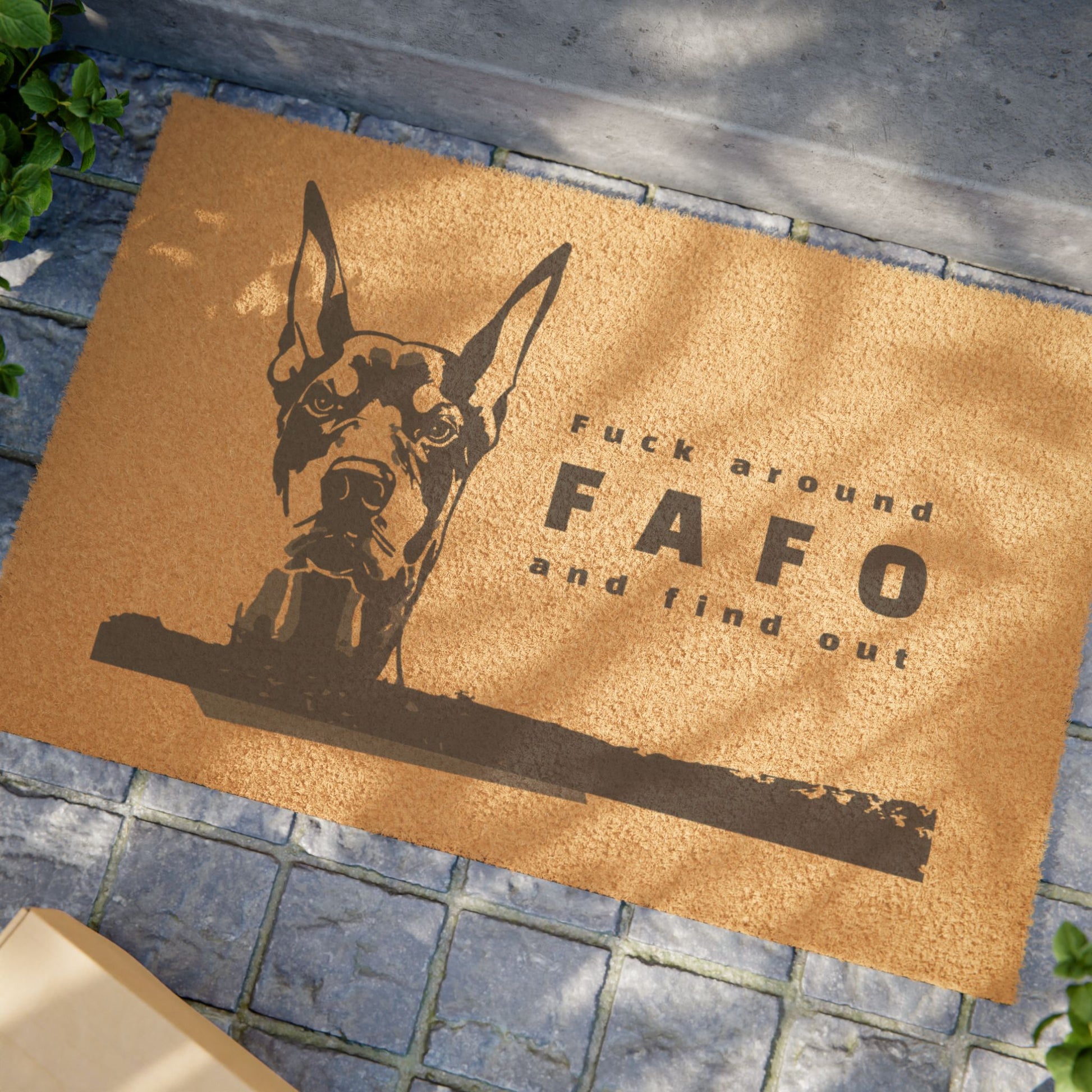 FAFO Dog Doormat – Funny Welcome Mat & Gift for Pet Owners