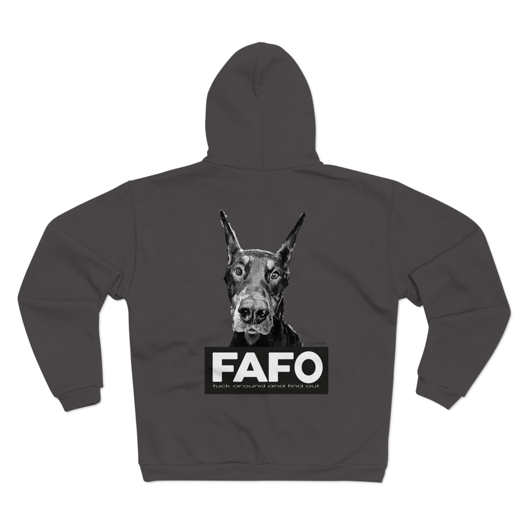 FAFO Graphic Unisex Hooded Zip Sweatshirt