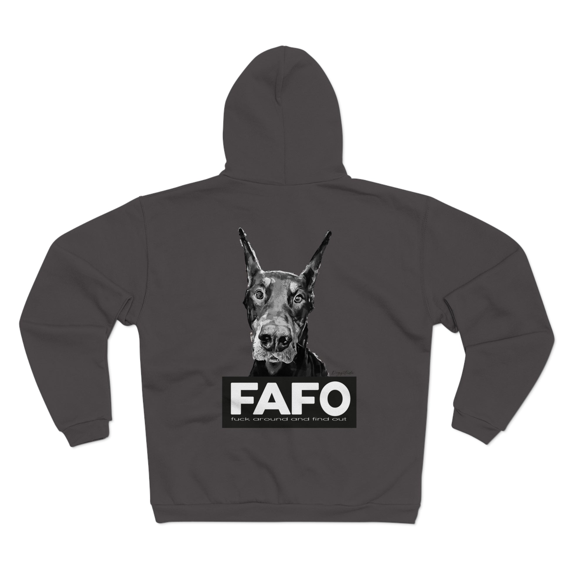 FAFO Graphic Unisex Hooded Zip Sweatshirt