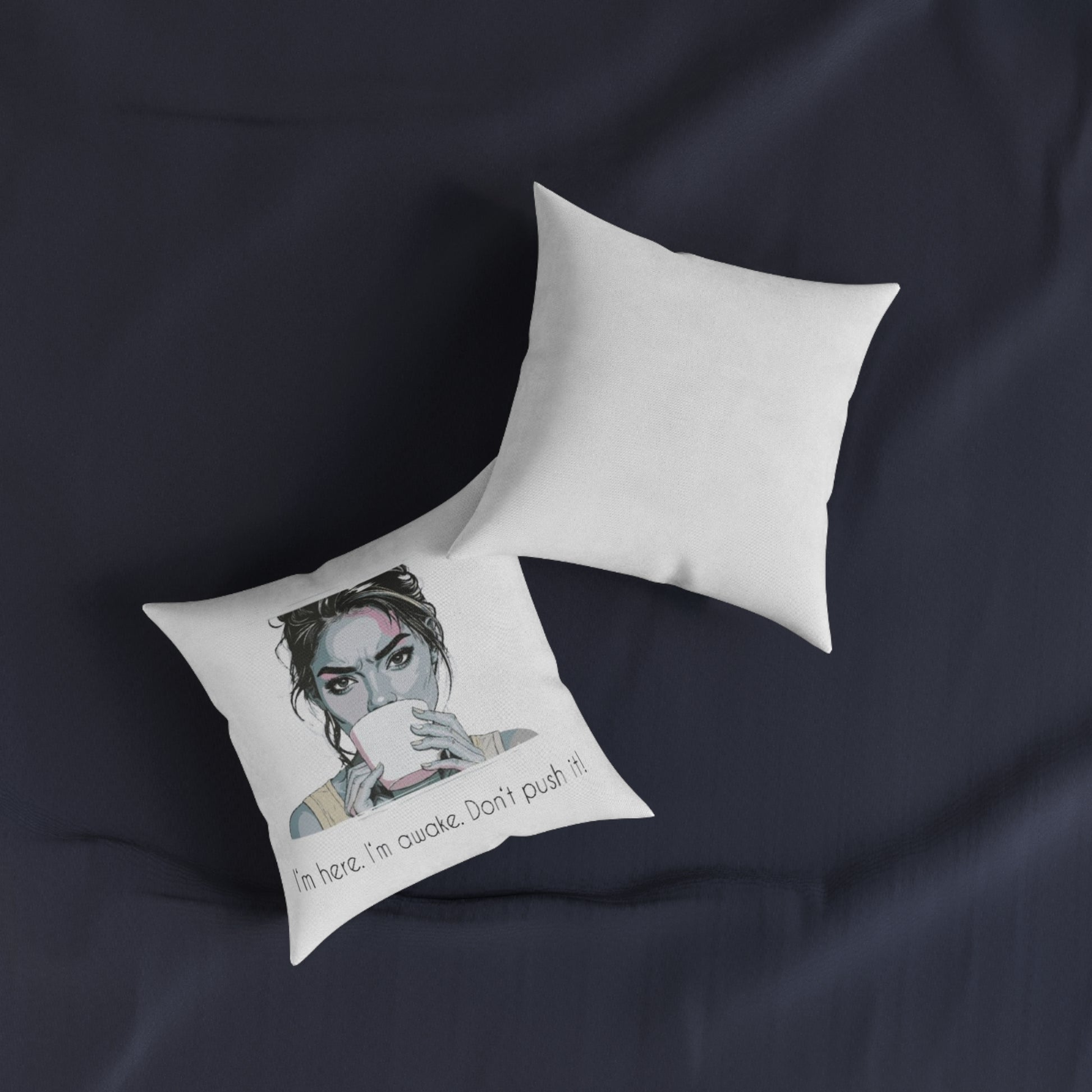 Quirky Coffee Pillow – Cozy Gift & Living Room Décor