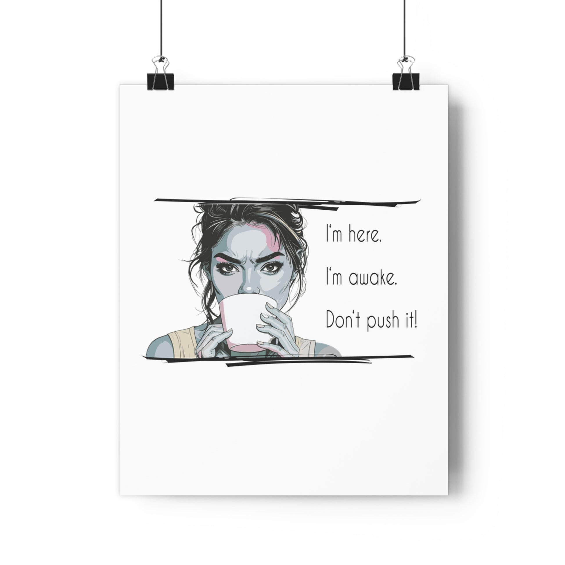 Motivational Coffee Art – Giclée Wall Print & Home Décor Gift