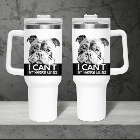 40oz Funny Insulated Mug – Personalized Coffee Tumbler for Dog Lovers