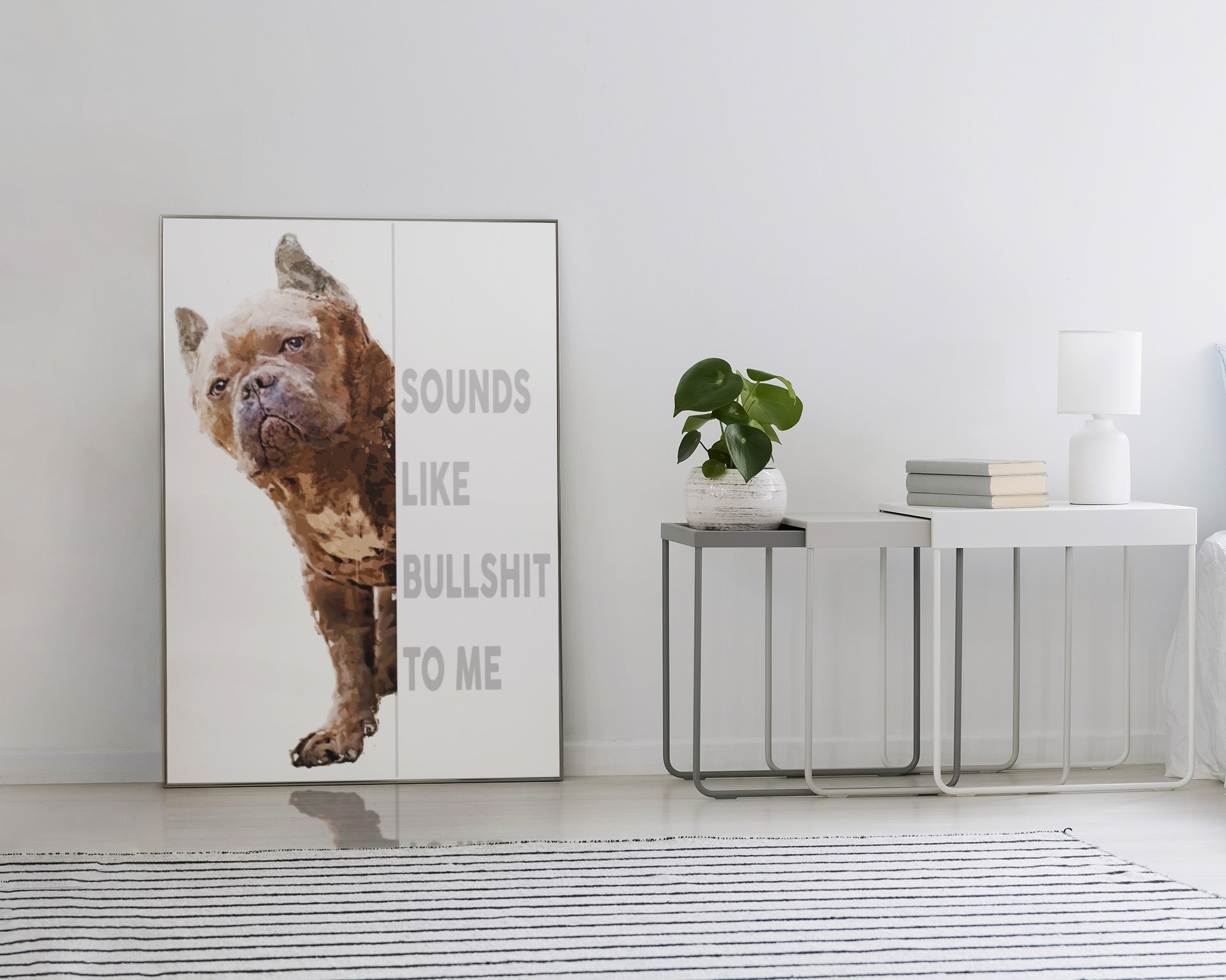 Funny Dog Wall Art – Matte Poster Gift for Pet & Animal Lovers