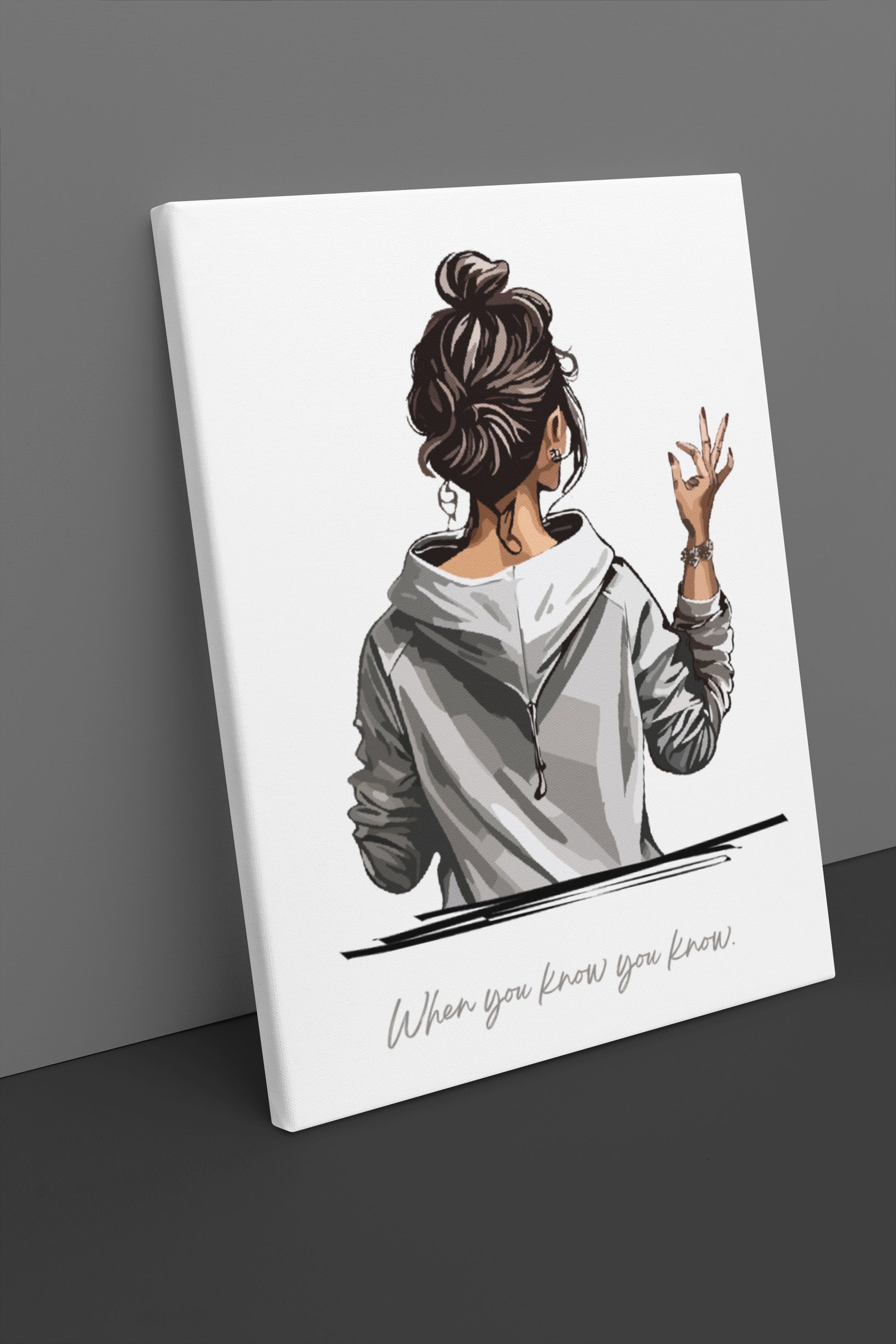 Inspirational Canvas Print – “When You Know You Know” Wall Art Gift