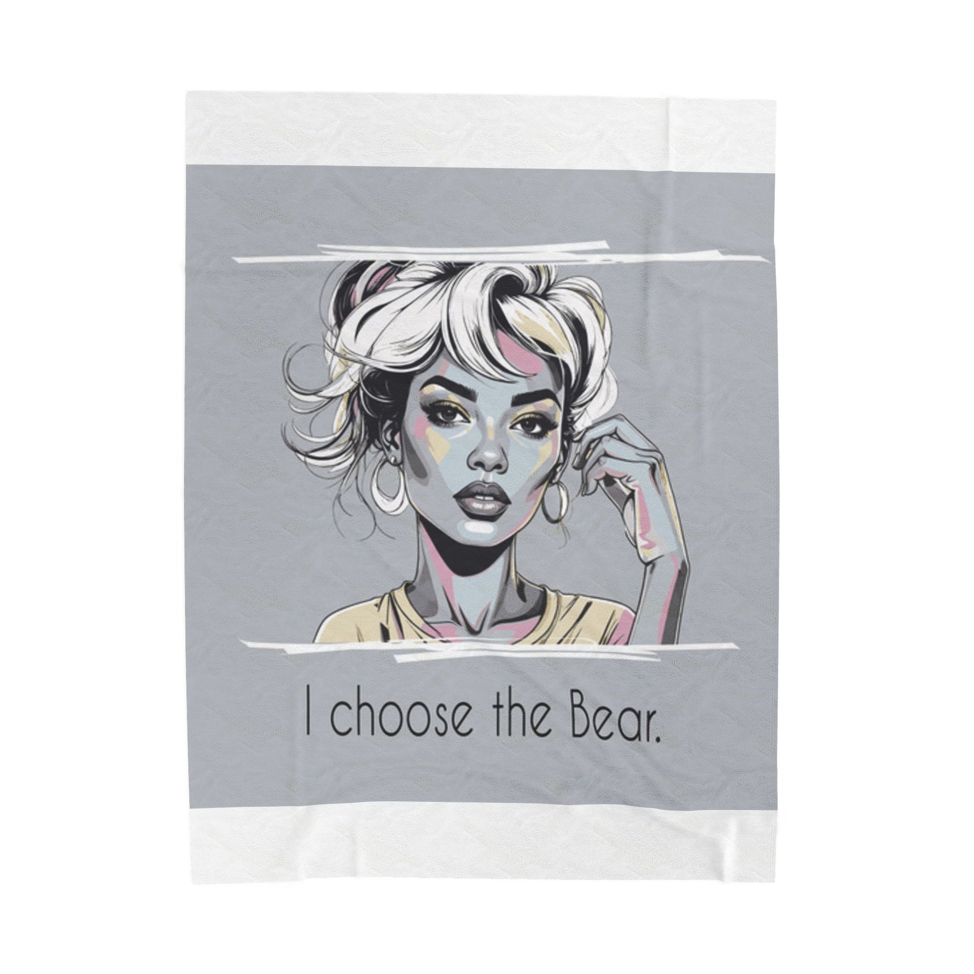 Cozy Bear Plush Blanket – Stylish Throw & Bedroom Décor Gift for Her