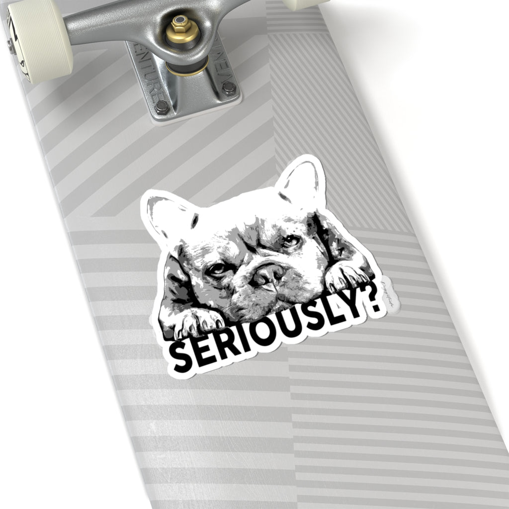 French Bulldog Kiss-Cut Stickers – Funny Laptop Decor & Pet Lover Gift