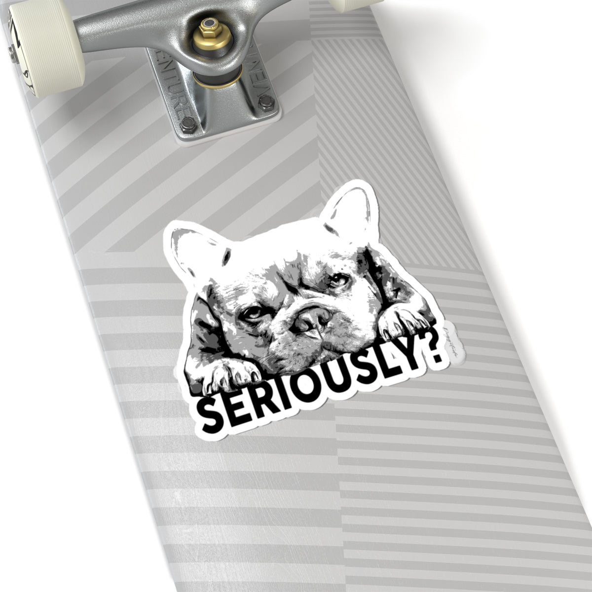 French Bulldog Kiss-Cut Stickers – Funny Laptop Decor & Pet Lover Gift