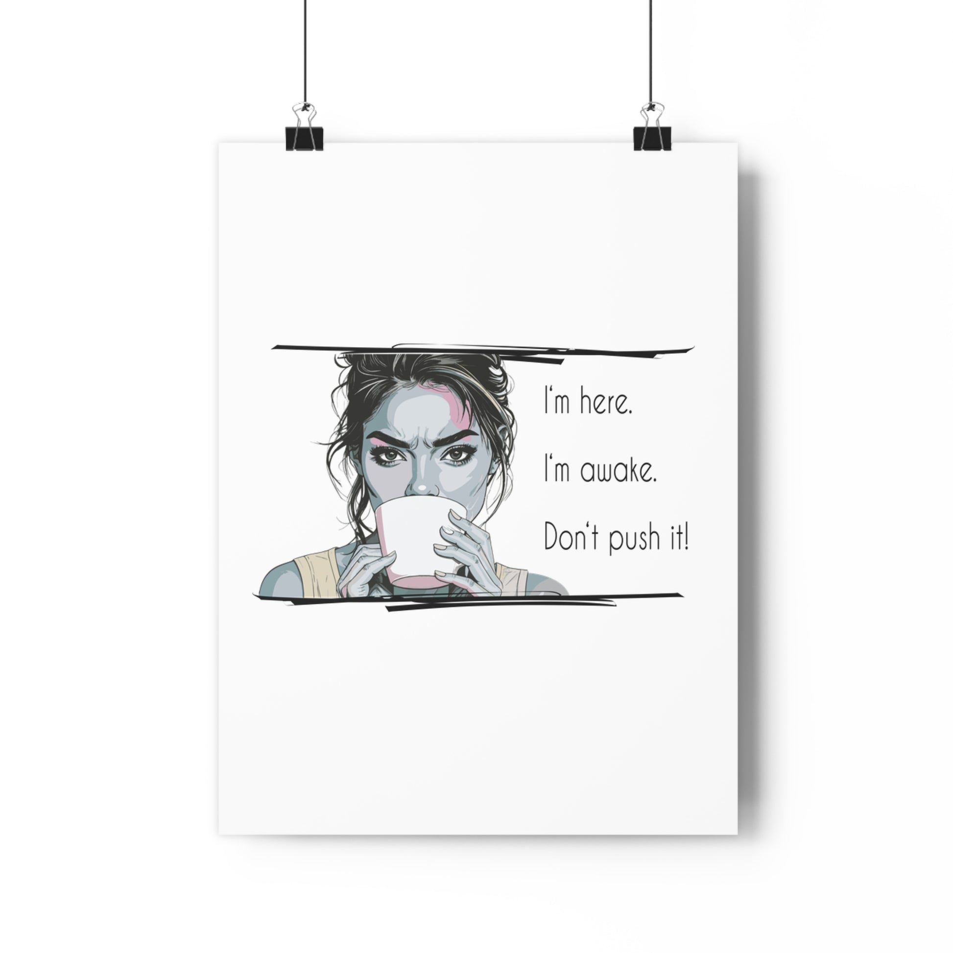 Motivational Coffee Art – Giclée Wall Print & Home Décor Gift