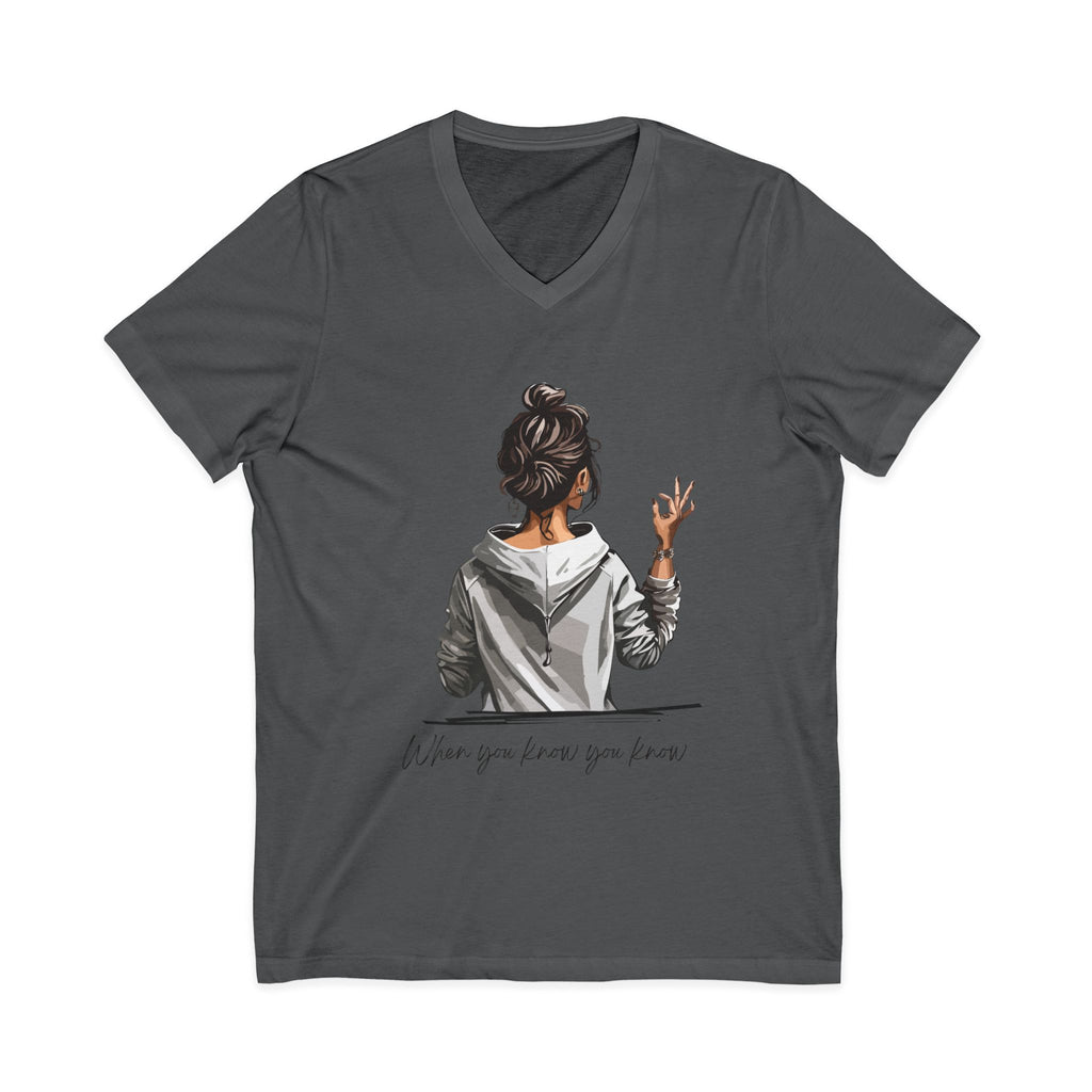 Quote Graphic Tee – Trendy V-Neck Shirt & Everyday Wear