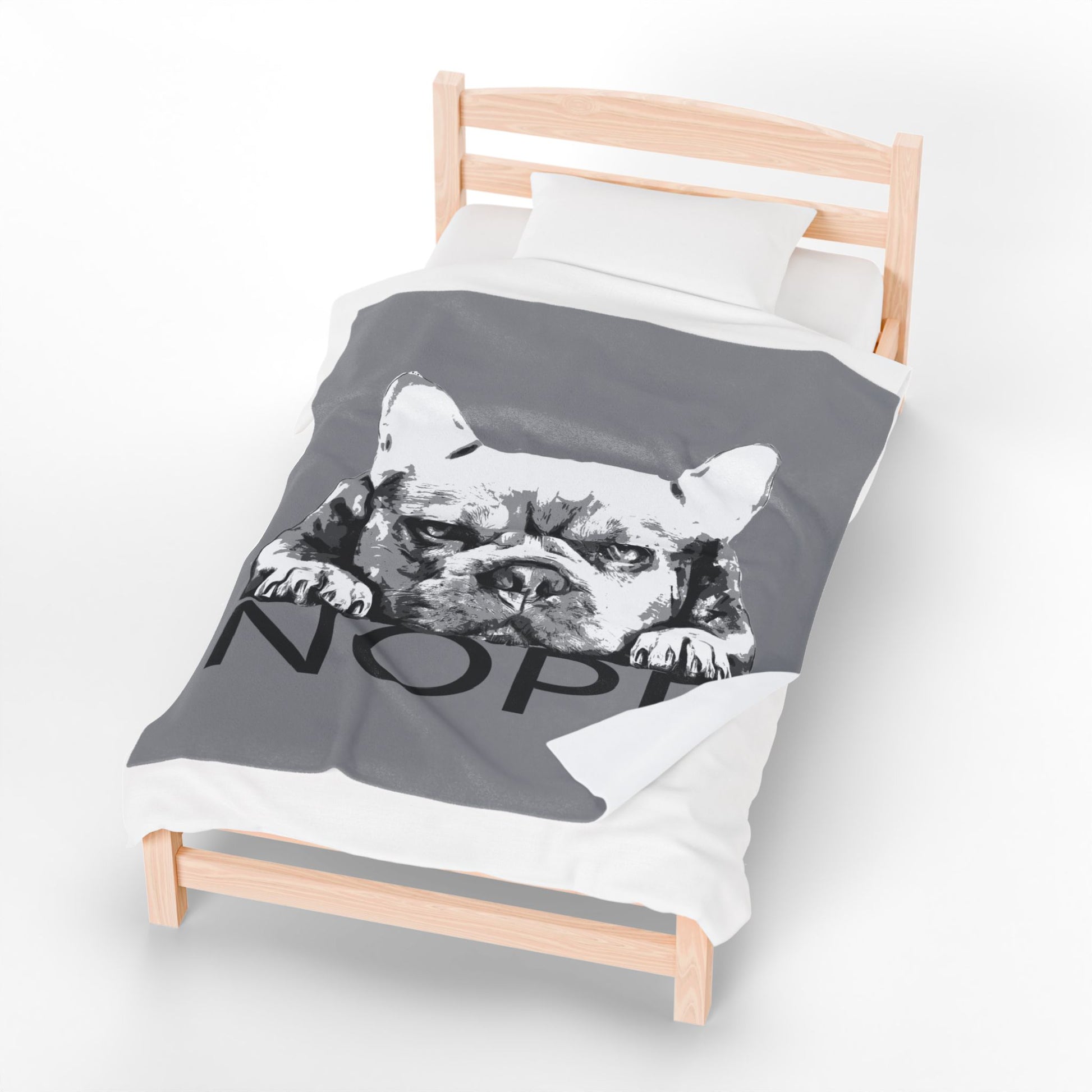 Cozy Nope Dog Throw – Cute Plush Blanket & Fun Gift for Dog Lovers