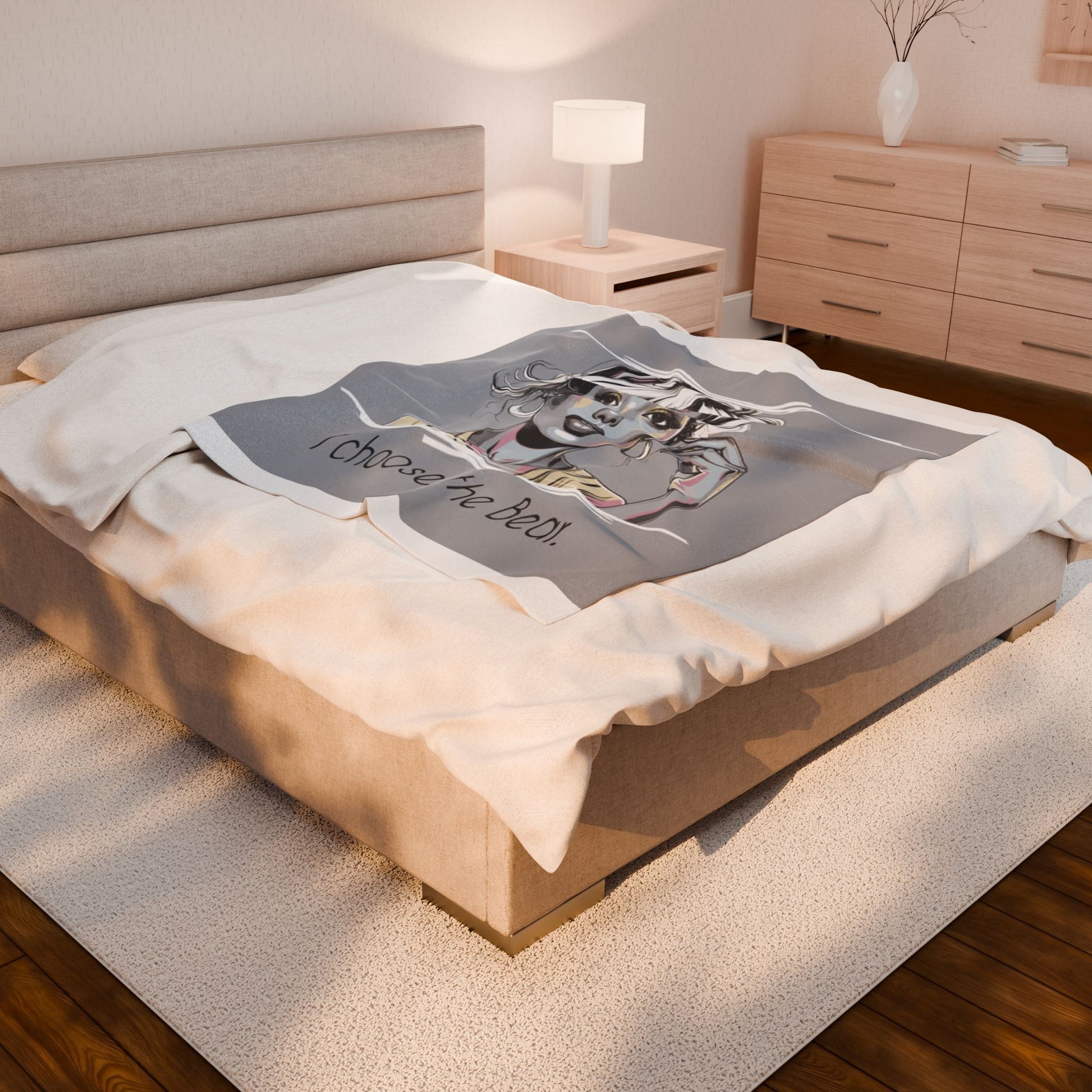 Cozy Bear Plush Blanket – Stylish Throw & Bedroom Décor Gift for Her