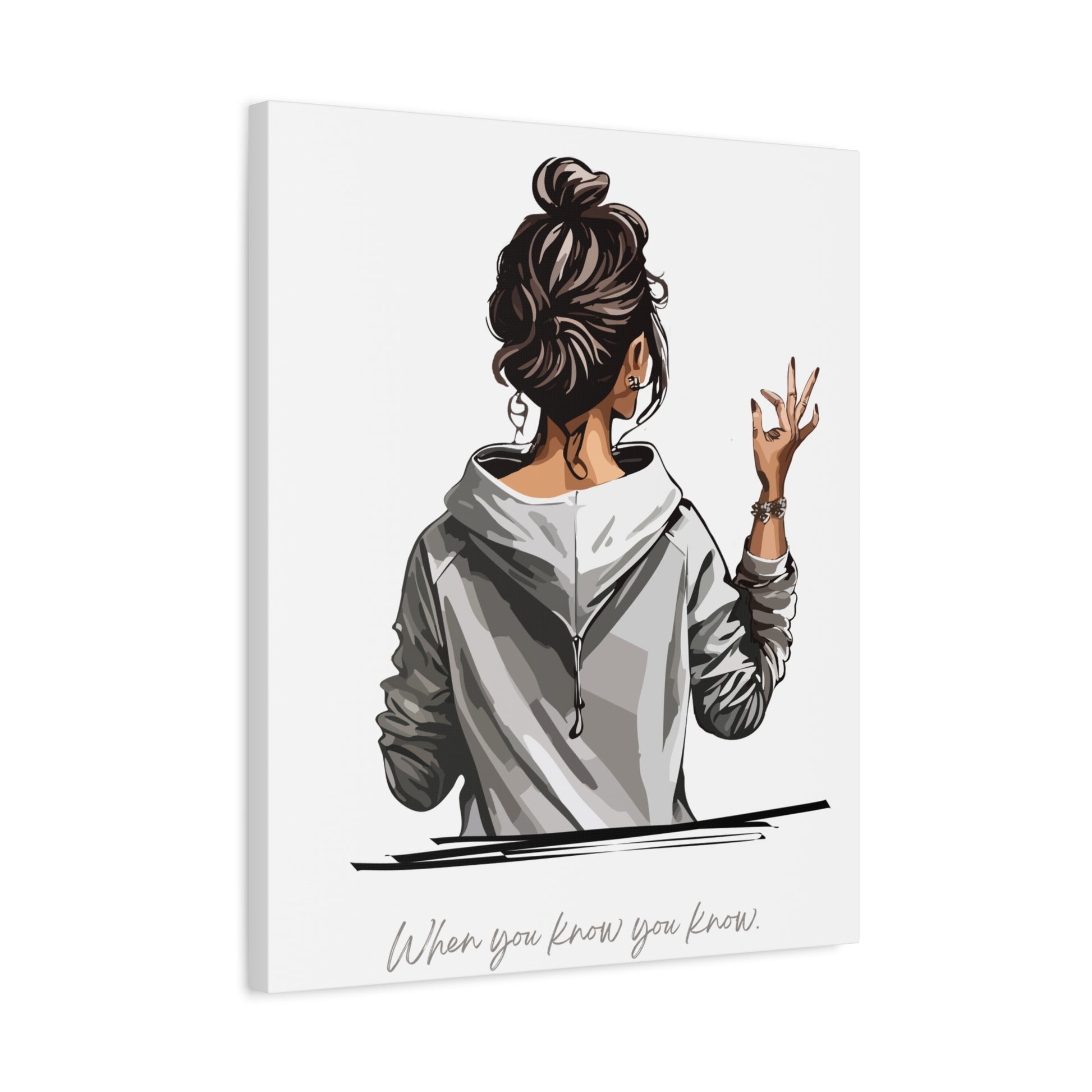 Inspirational Canvas Print – “When You Know You Know” Wall Art Gift