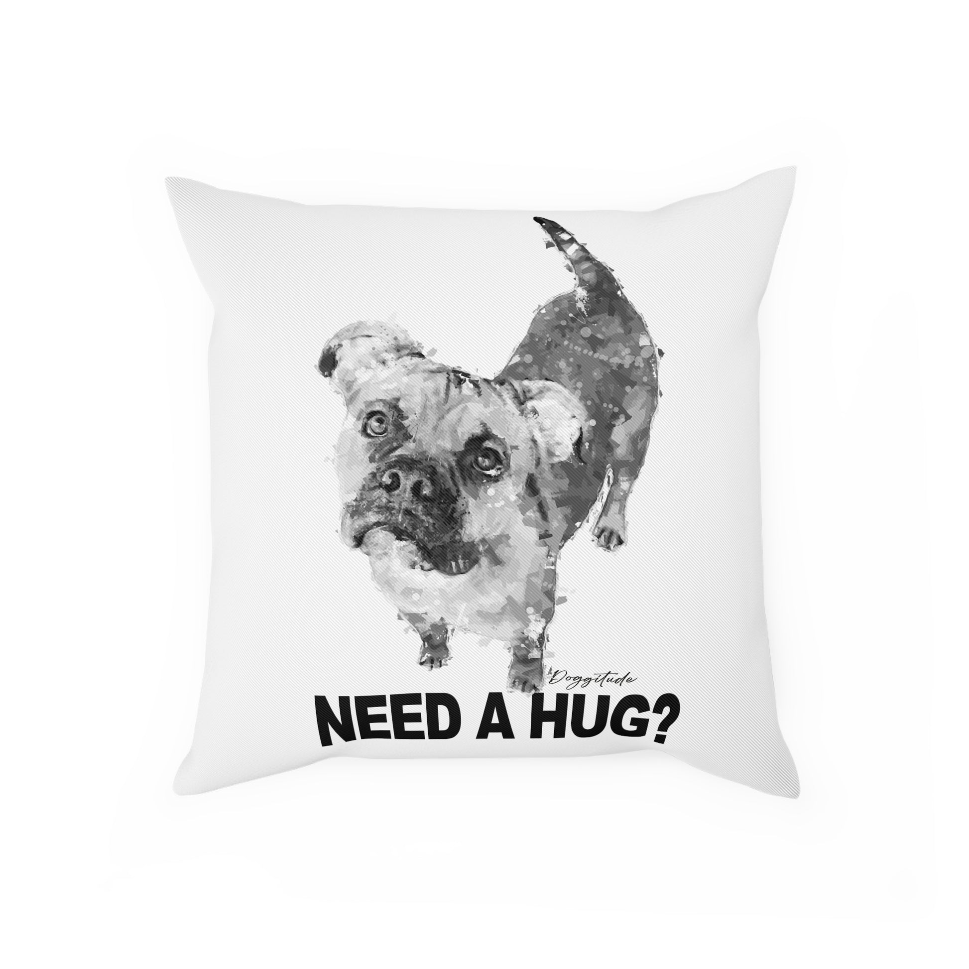 Dog Lover's Hug Cushion, Pet Pillow, Animal Decor, Gifts for Dog Owners, Cozy Home Decor, Need a Hug?