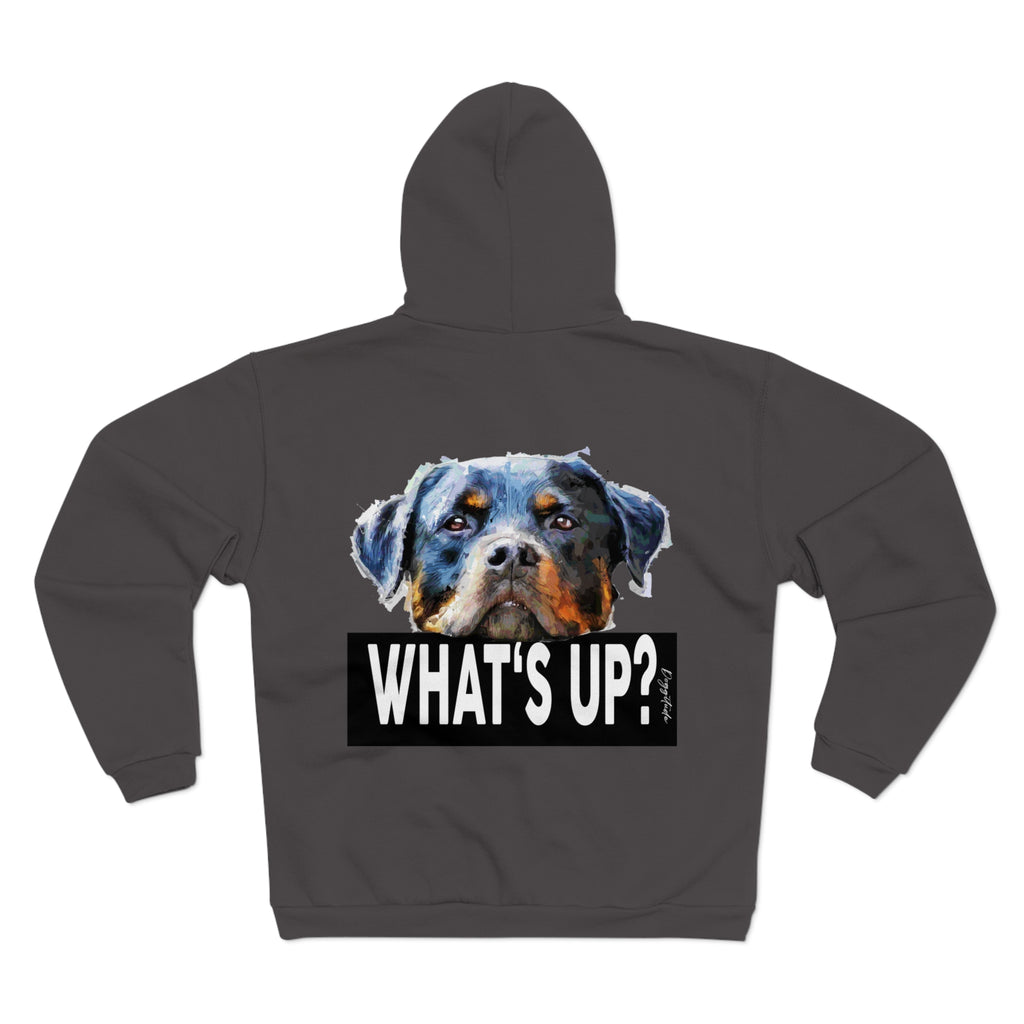 Cool Dog Graphic Zip Hoodie - What's Up?