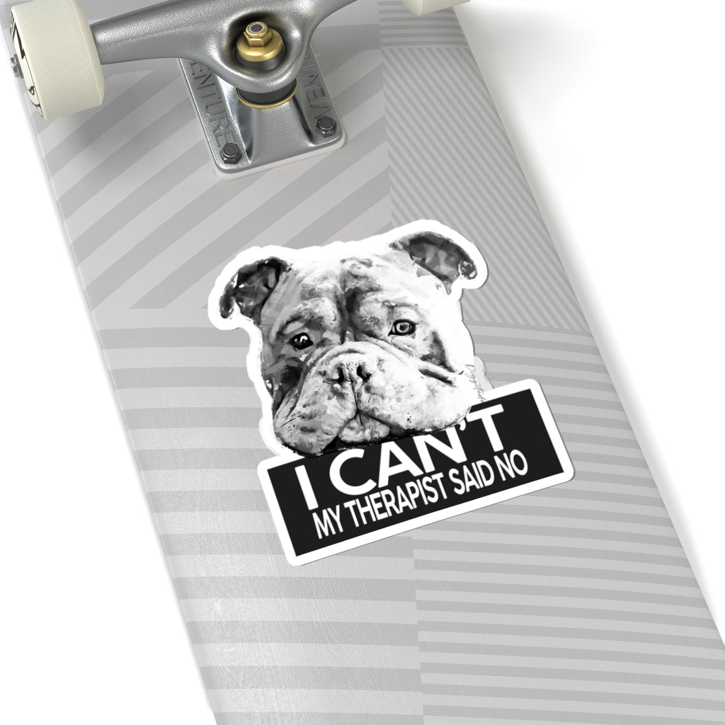 Funny Therapy Dog Stickers – Cute Laptop Decor & Gift for Pet Owners