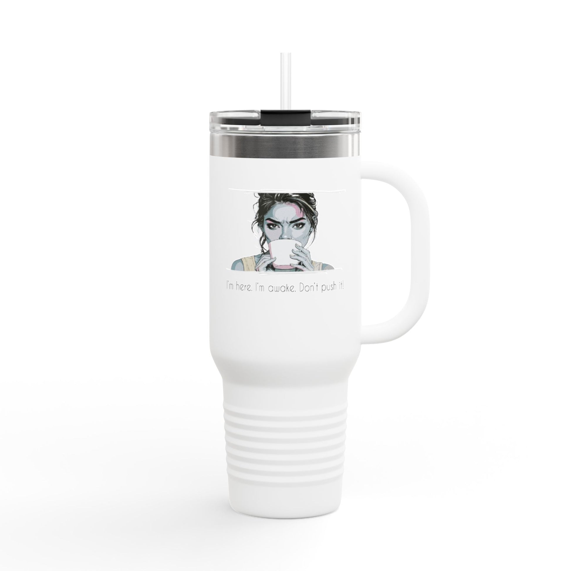 Insulated Coffee Travel Mug for Her – Motivational Quote Tumbler, Hot & Cold Cup