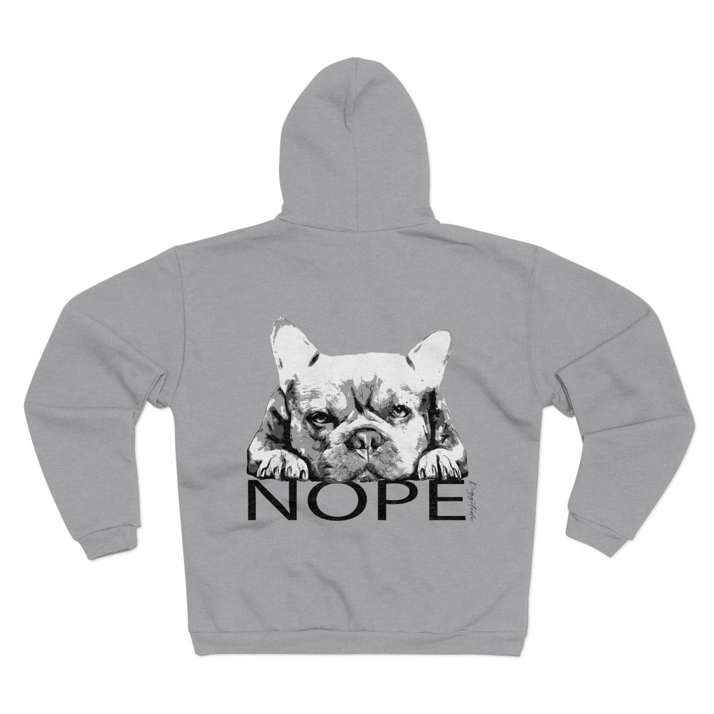Attitude Zip Hoodie with Dog Design