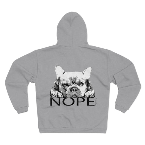 Attitude Zip Hoodie with Dog Design