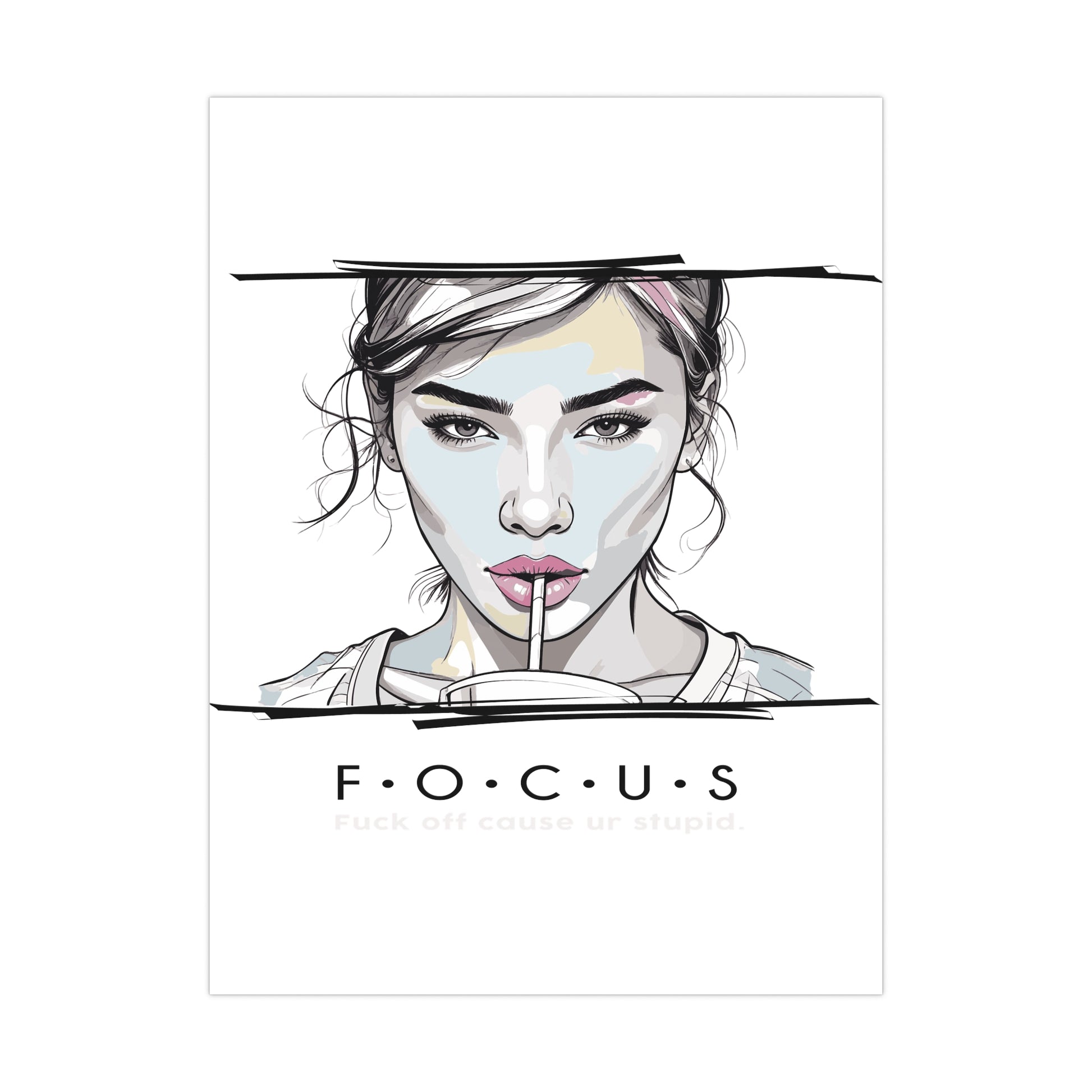 FOCUS Art Print – Motivational Wall Decor & Gift for Home or Office